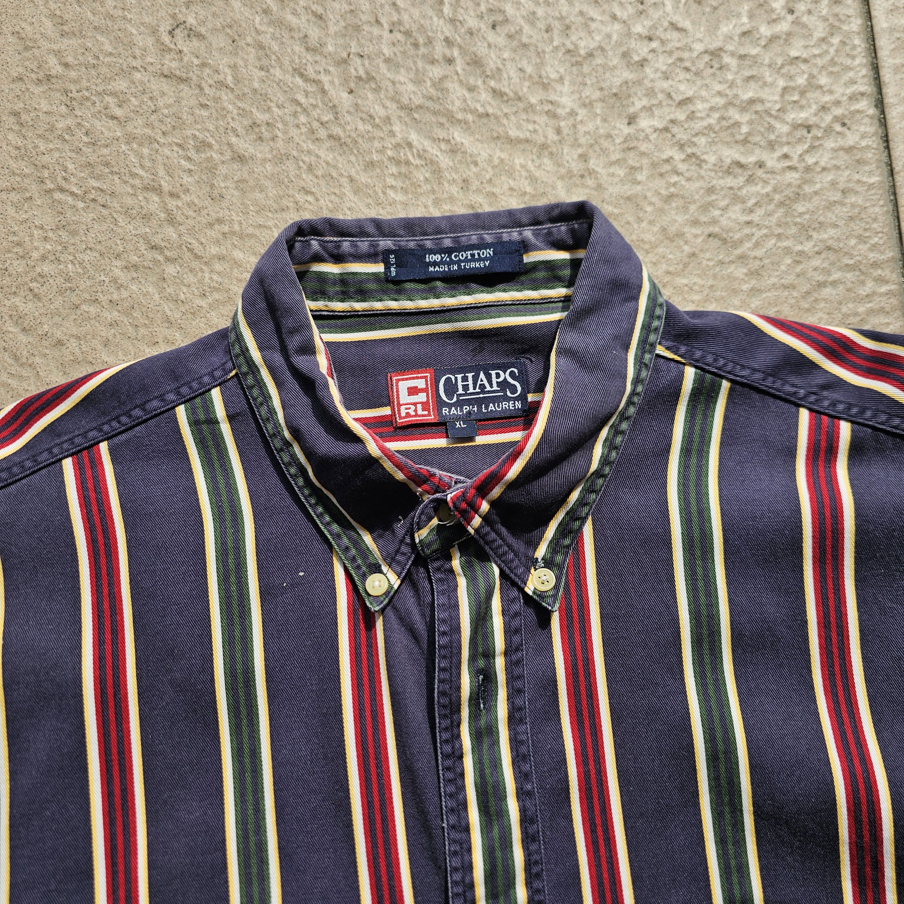 Chaps Ralph Lauren Vintage Chaps Ralph Lauren | Stripe Button up | XL Size US XL / EU 56 / 4 - 6 Thumbnail