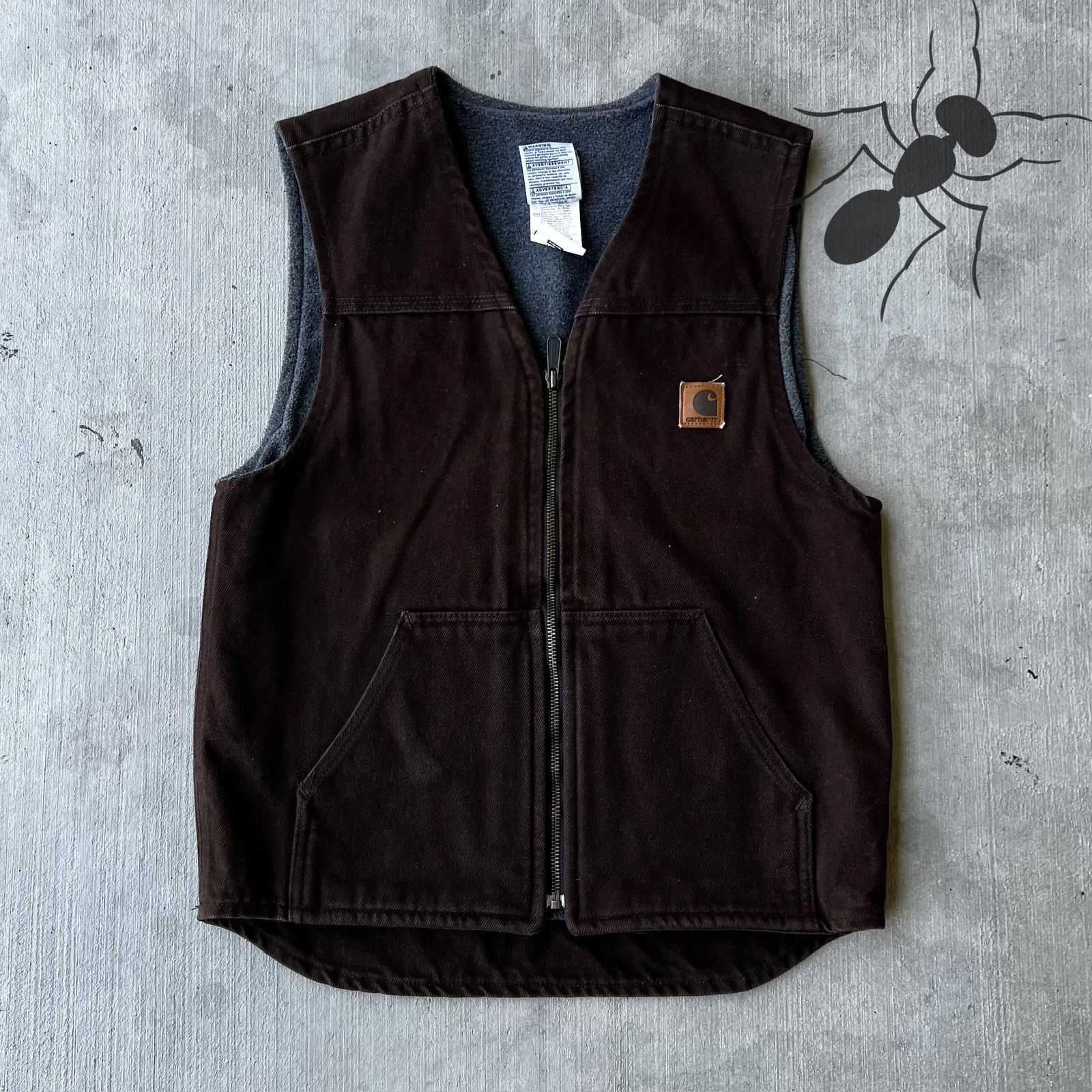 Carhartt × Vintage Carhartt V19 DKB brown work wear vest Size US S / EU 44-46 / 1 - 1 Thumbnail