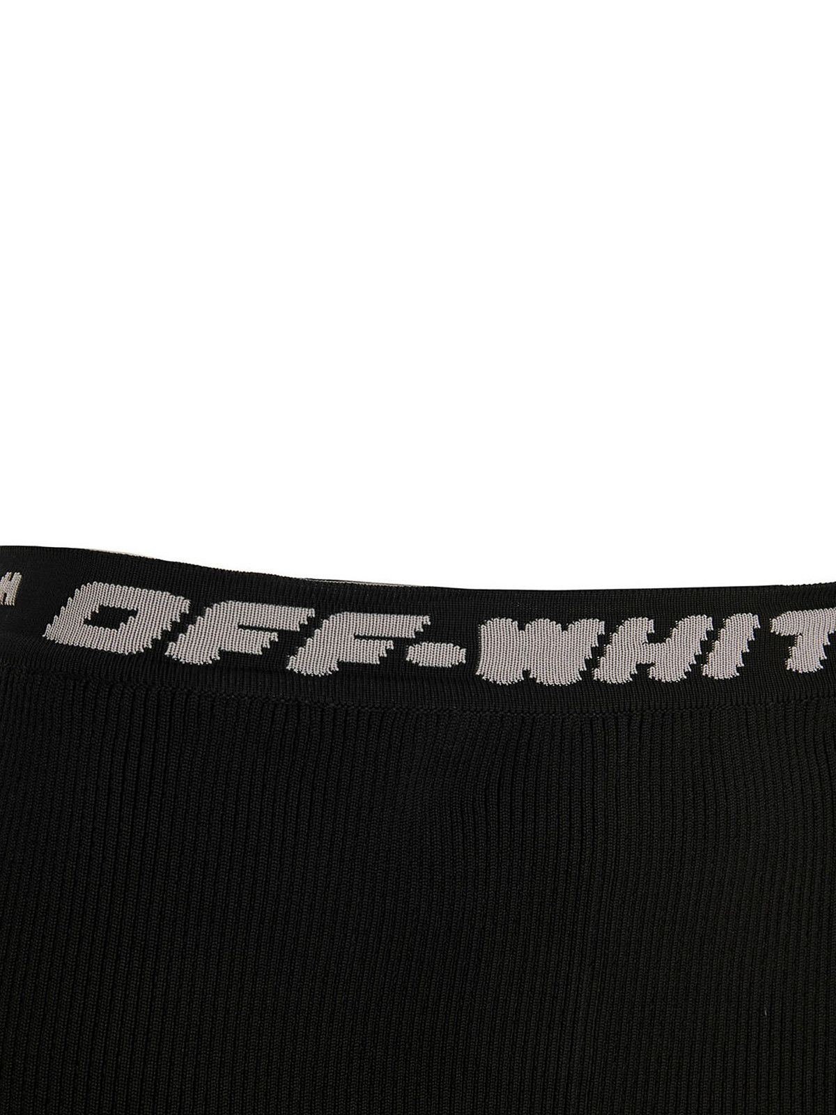 Off-White o1gr1nt0125 Logo Band Pant in Black Size 27" / US 4 / IT 40 - 4 Thumbnail
