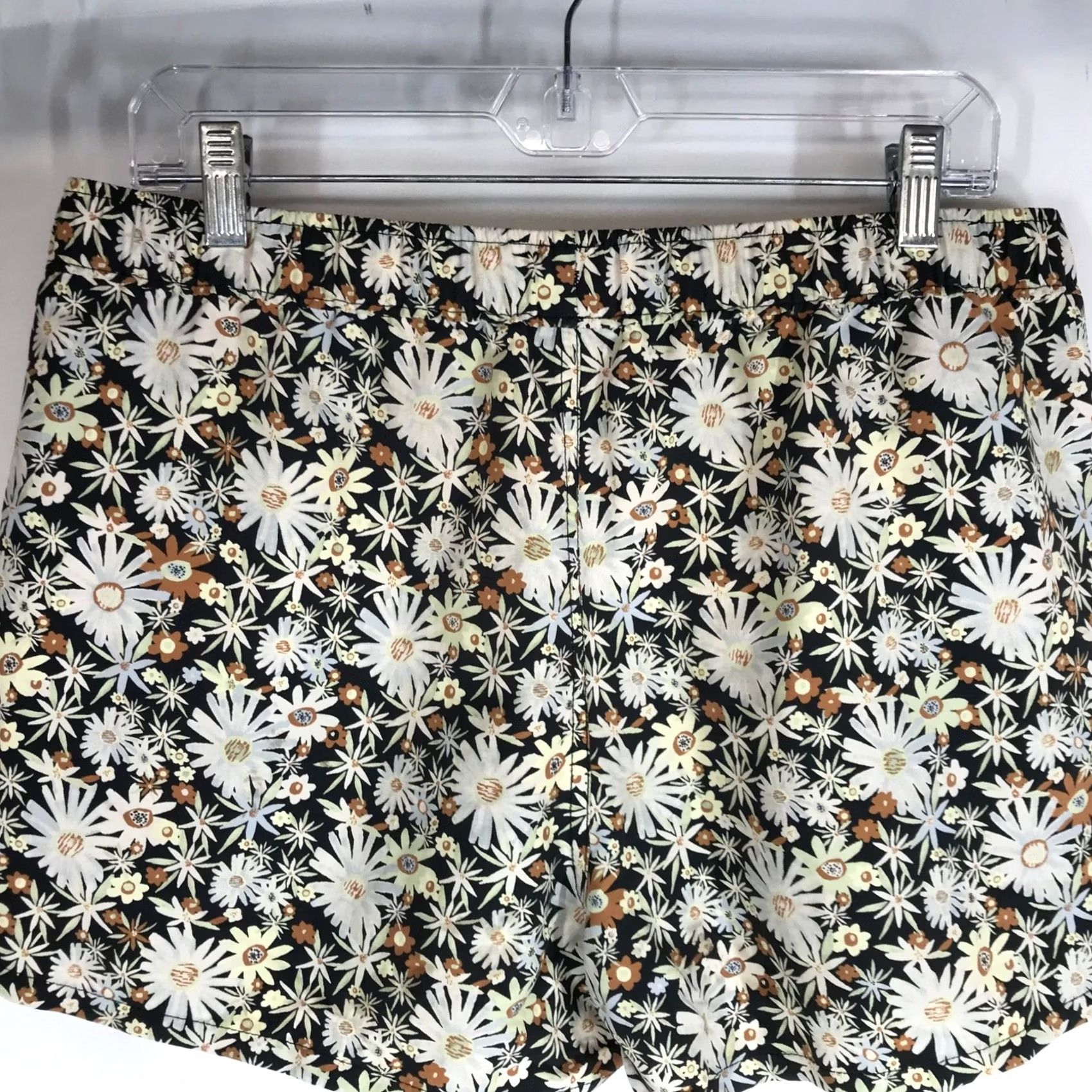 Patagonia Patagonia Women's Bermuda Shorts Black Daisy Floral Print Elastic Waist M/L Casual Beach Size 32" / US 10 / IT 46 - 5 Thumbnail