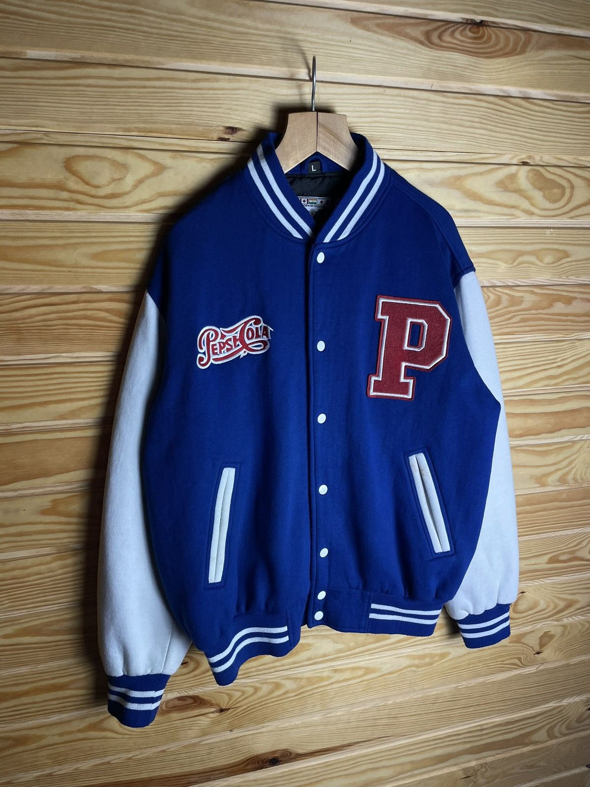 Pepsi × Vintage Vintage Pepsi Cola Bomber Jacket Y2K 90s Size US L / EU 52-54 / 3 - 1 Thumbnail