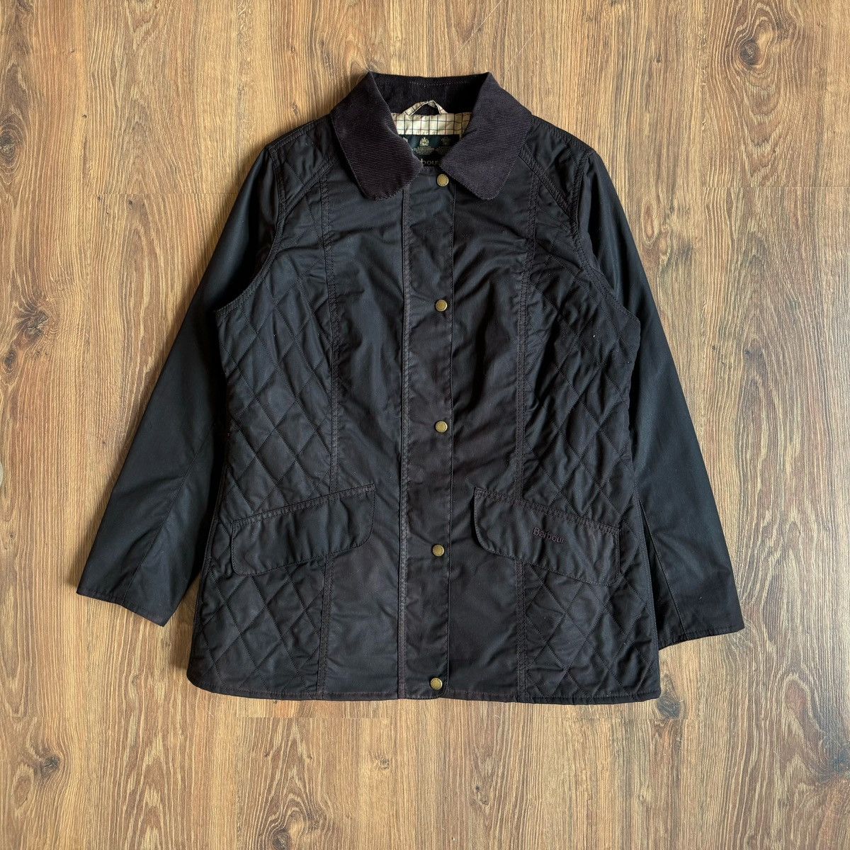 Barbour Barbour Saley Waxed Wax Jacket Women’s Uk 16/Usa 12 Brown Size XL / US 12-14 / IT 48-50 - 1 Thumbnail