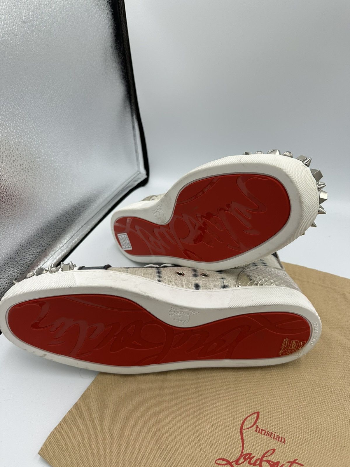 Christian Louboutin Christian Louboutin High Top Sneakers Size US 13 / EU 46 - 8 Thumbnail