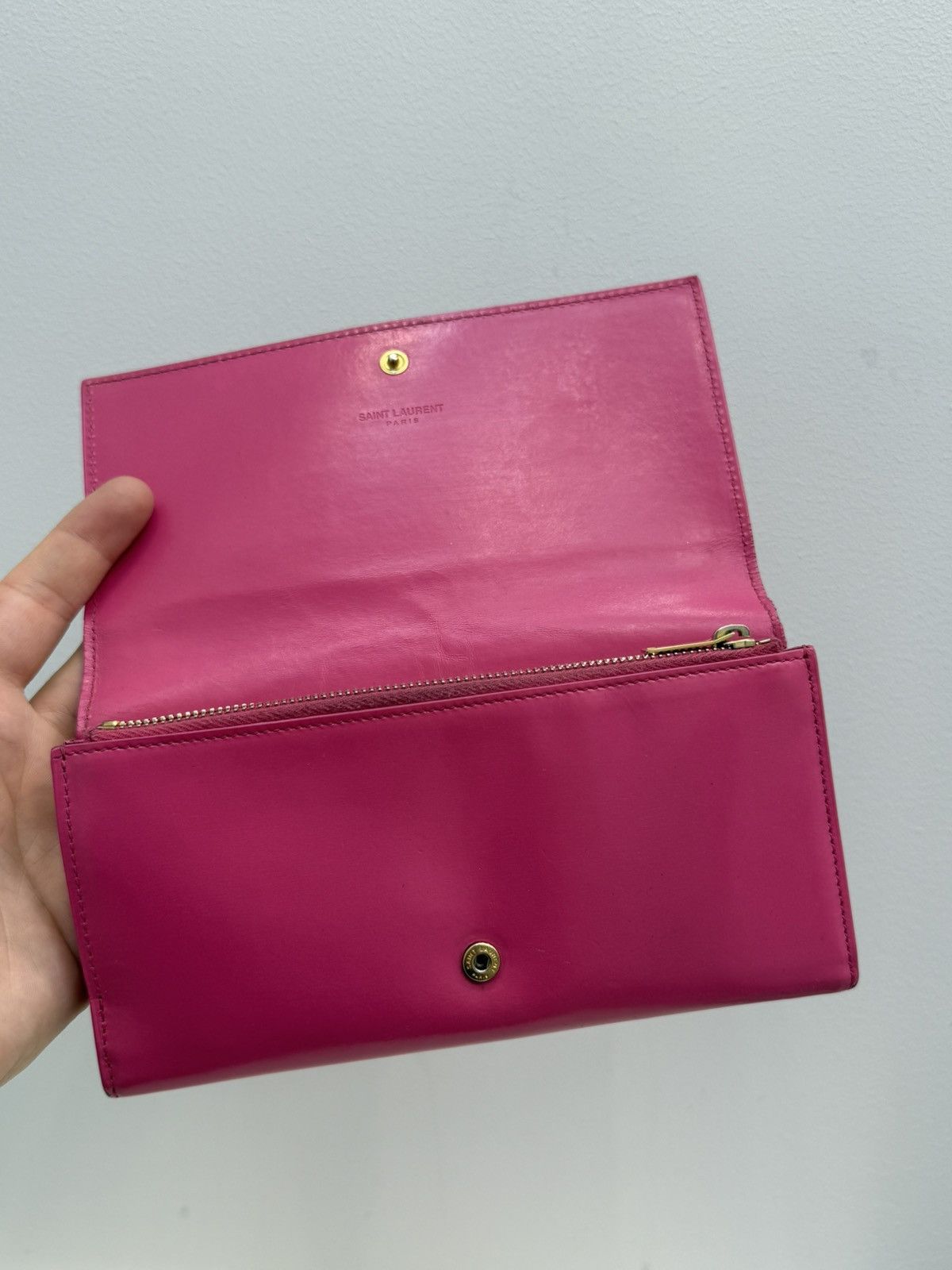 Saint Laurent Paris Saint Laurent paris Pink Wallet Size ONE SIZE - 6 Thumbnail