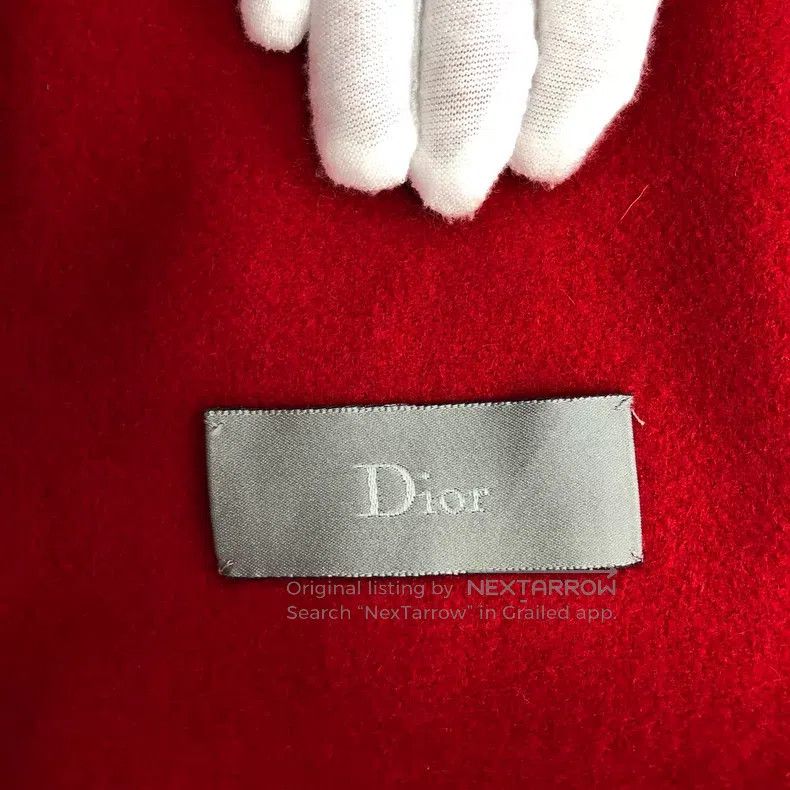 Dior Dior Red cashmere stand-up collar belt coat Size US S / EU 44-46 / 1 - 5 Thumbnail