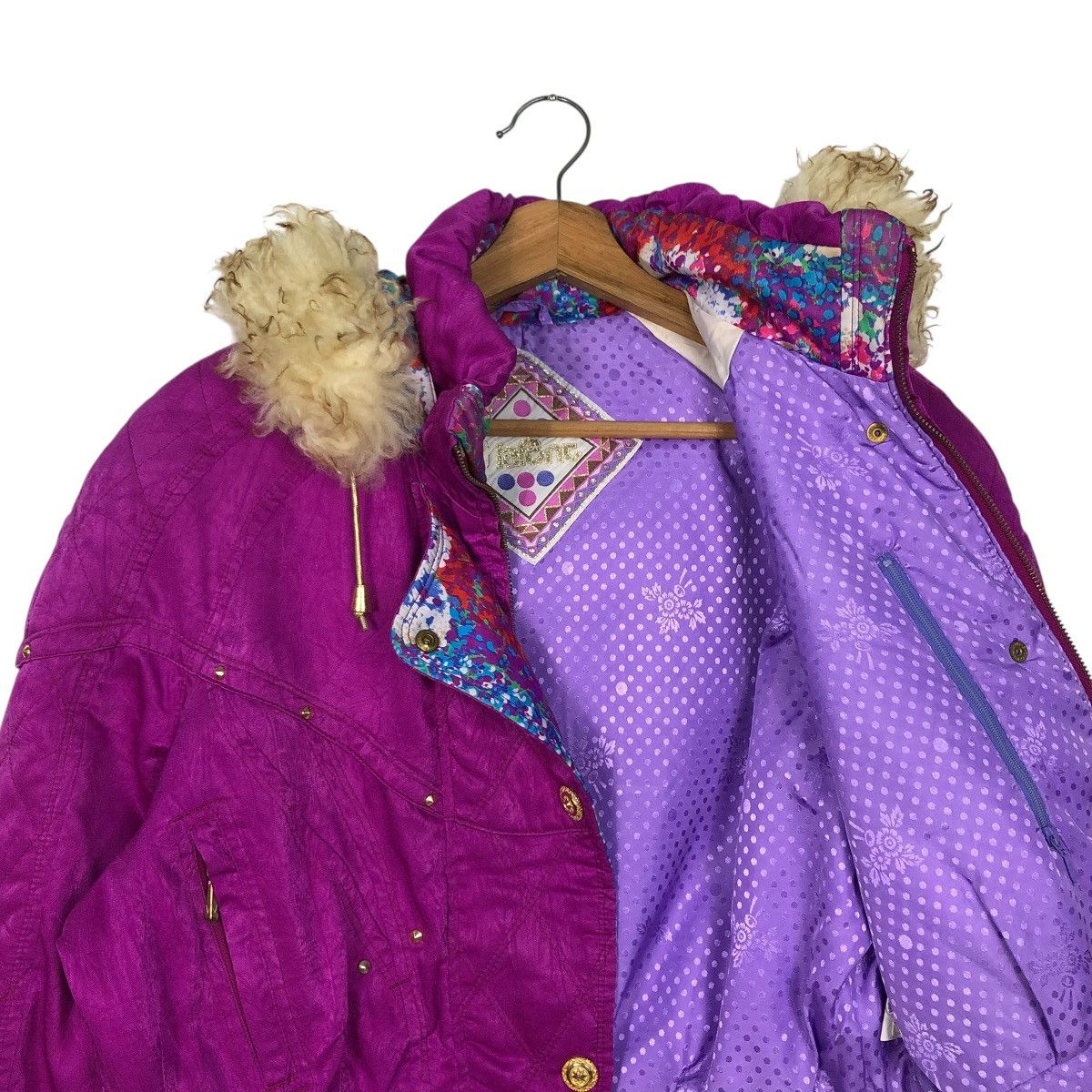 Japanese Brand 🔥VINTAGE SKI JACKET LAFONT MINK FUR HOODIE ISSEY MIYAKE Size L / US 10 / IT 46 - 15 Thumbnail