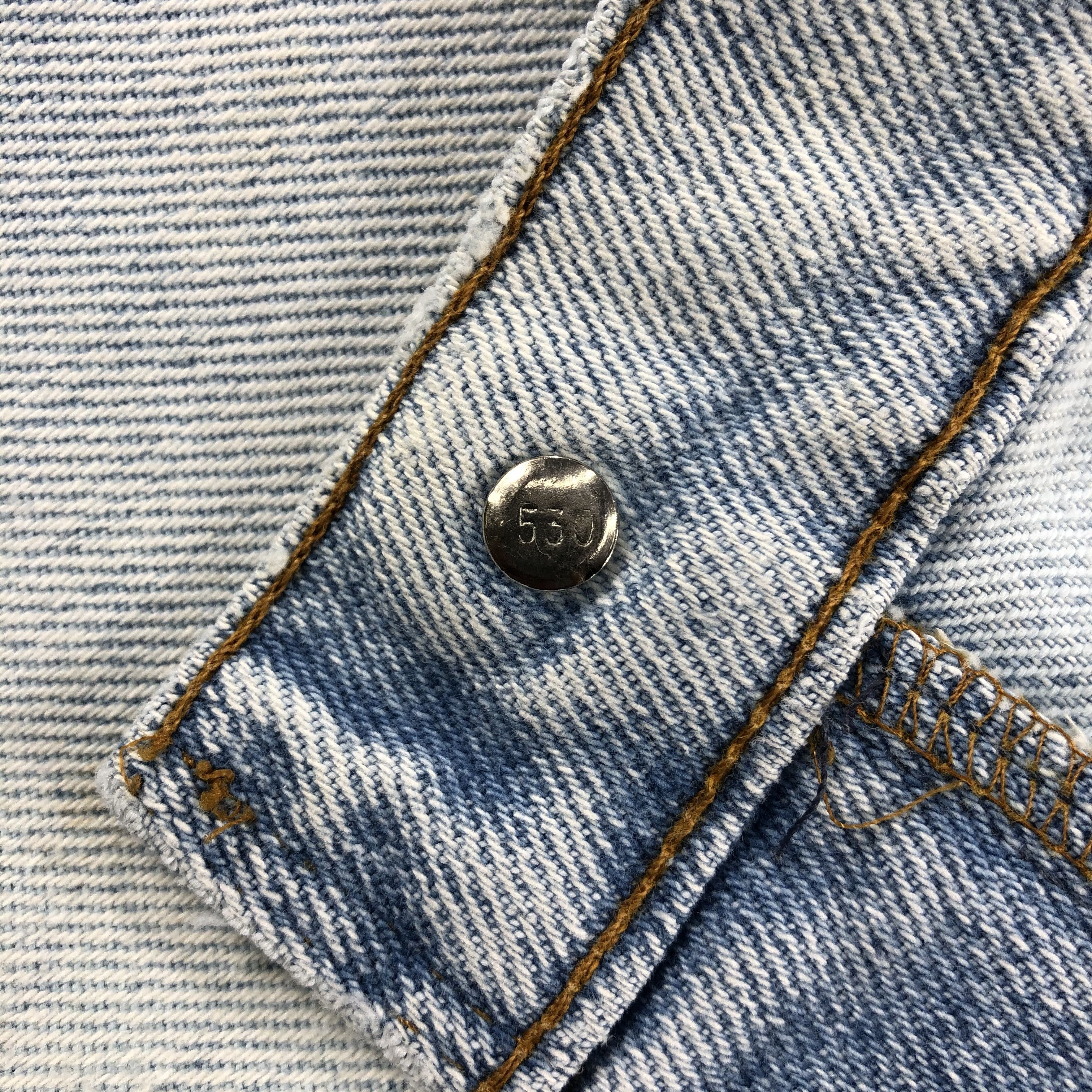 Levi's 90s Vintage Light Wash Levis Jeans-J1687 Size US 34 / EU 50 - 16 Thumbnail