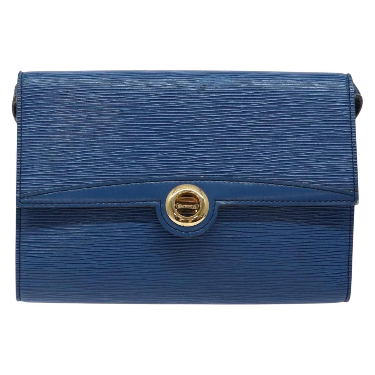 Louis Vuitton LOUIS VUITTON Epi Pochette Arche Shoulder Bag Blue M52575 Size ONE SIZE - 2 Thumbnail
