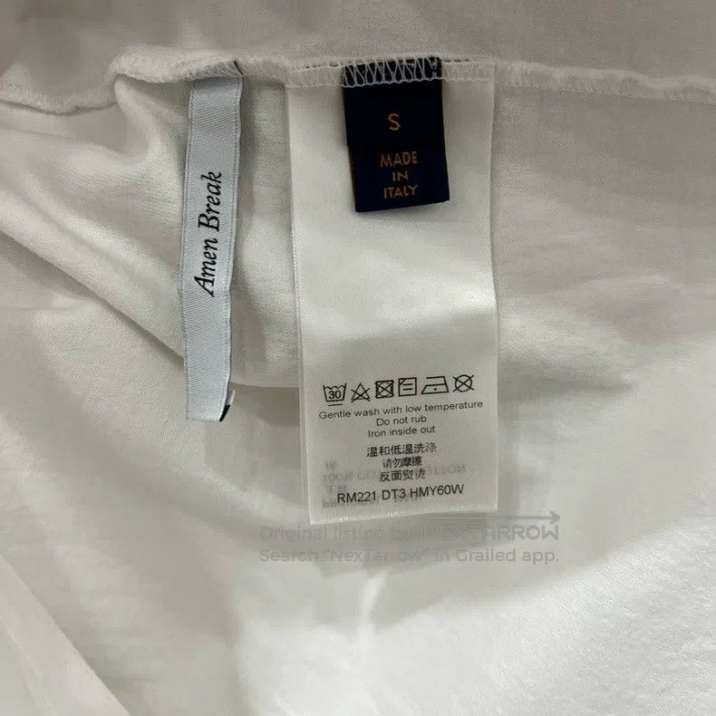 Louis Vuitton Louis Vuitton White flame graffiti logo short sleeve Size US S / EU 44-46 / 1 - 6 Thumbnail