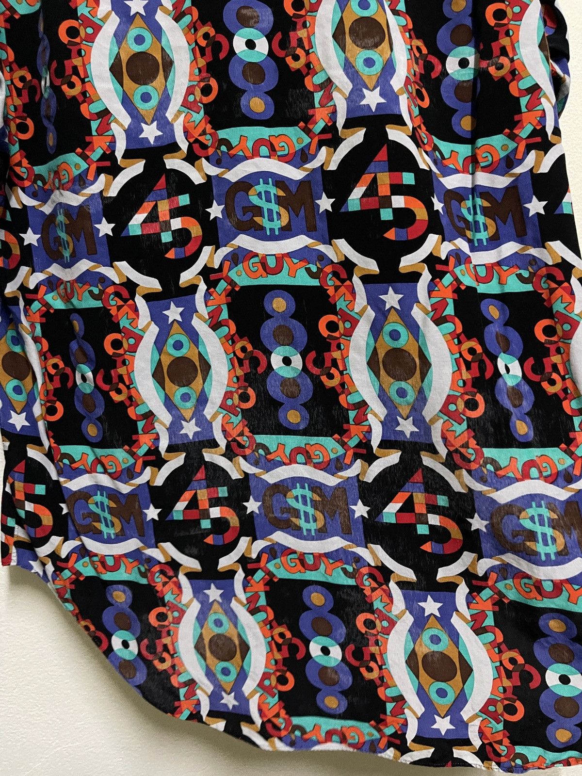 Japanese Brand × Vintage Grass Mens Jun Saito Full Print Shirt Size US L / EU 52-54 / 3 - 11 Thumbnail