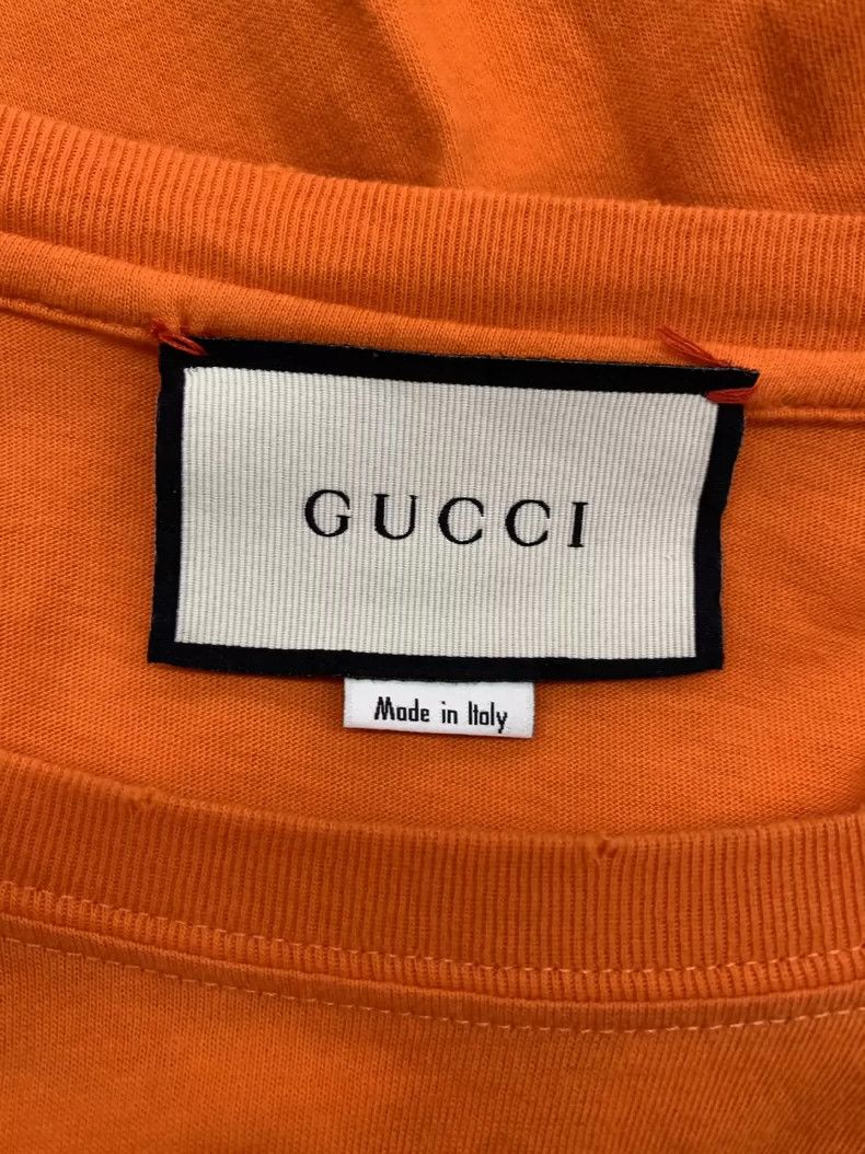 Gucci Gucci Logo letter print round neck orange short sleeves 250 Size US XL / EU 56 / 4 - 3 Thumbnail