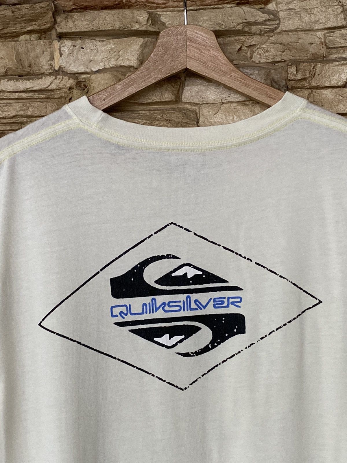 Quiksilver Quiksilver Backhit Logo Surfing Tees Size US L / EU 52-54 / 3 - 3 Thumbnail