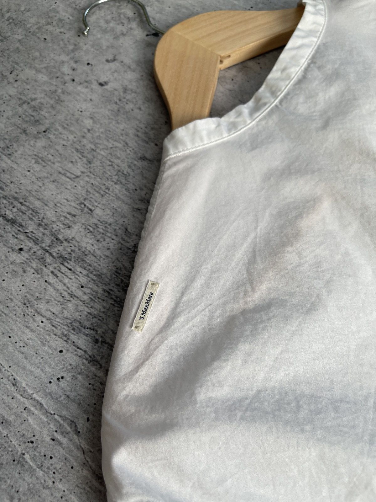 Max Mara S MAX MARA COTTON CURVONE SHIRT Size L / US 10 / IT 46 - 16 Thumbnail