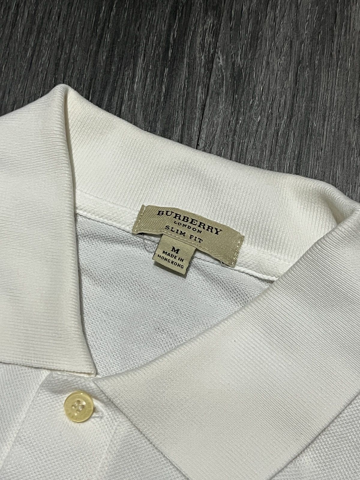 Burberry Burberry white big horse polo shirt Size US M / EU 48-50 / 2 - 3 Thumbnail