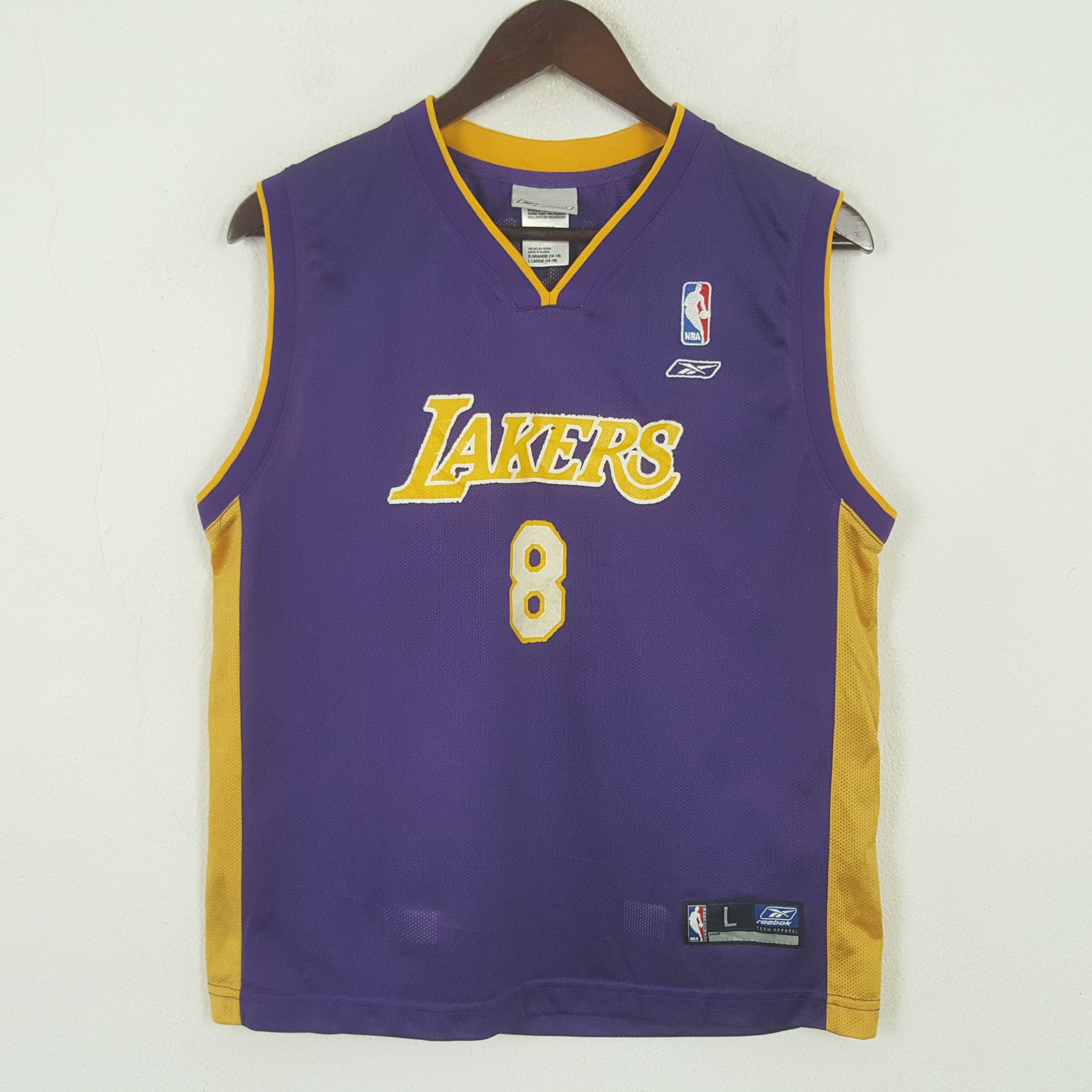 Reebok Vintage Reebok Lakers 8 Tank Jersey Shirt Size US L / EU 52-54 / 3 - 1 Thumbnail