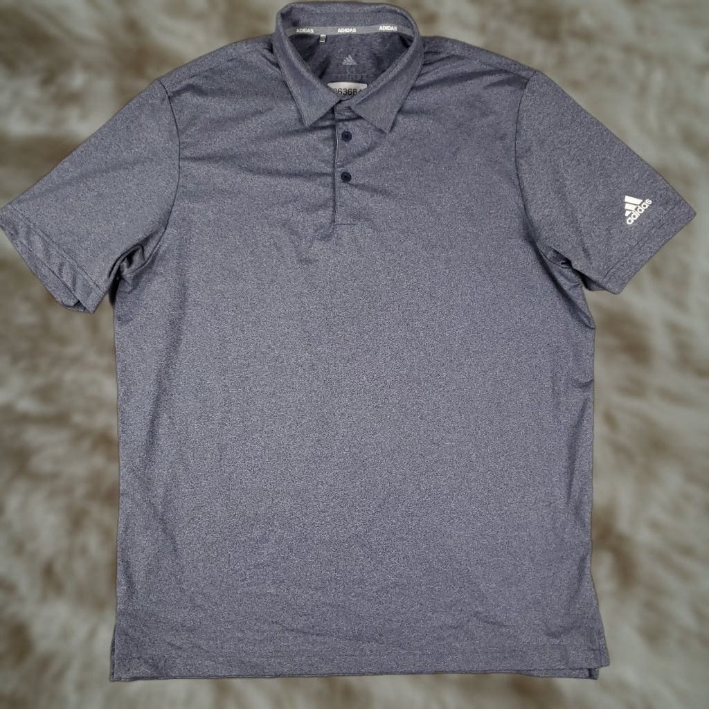 Adidas Adidas Polo Shirt Mens Size L Blue Golf Casual Short Sleeve Polo Shirt Mens Blue Adidas Short Sleeve Polo Shirt Size US L / EU 52-54 / 3 - 1 Thumbnail