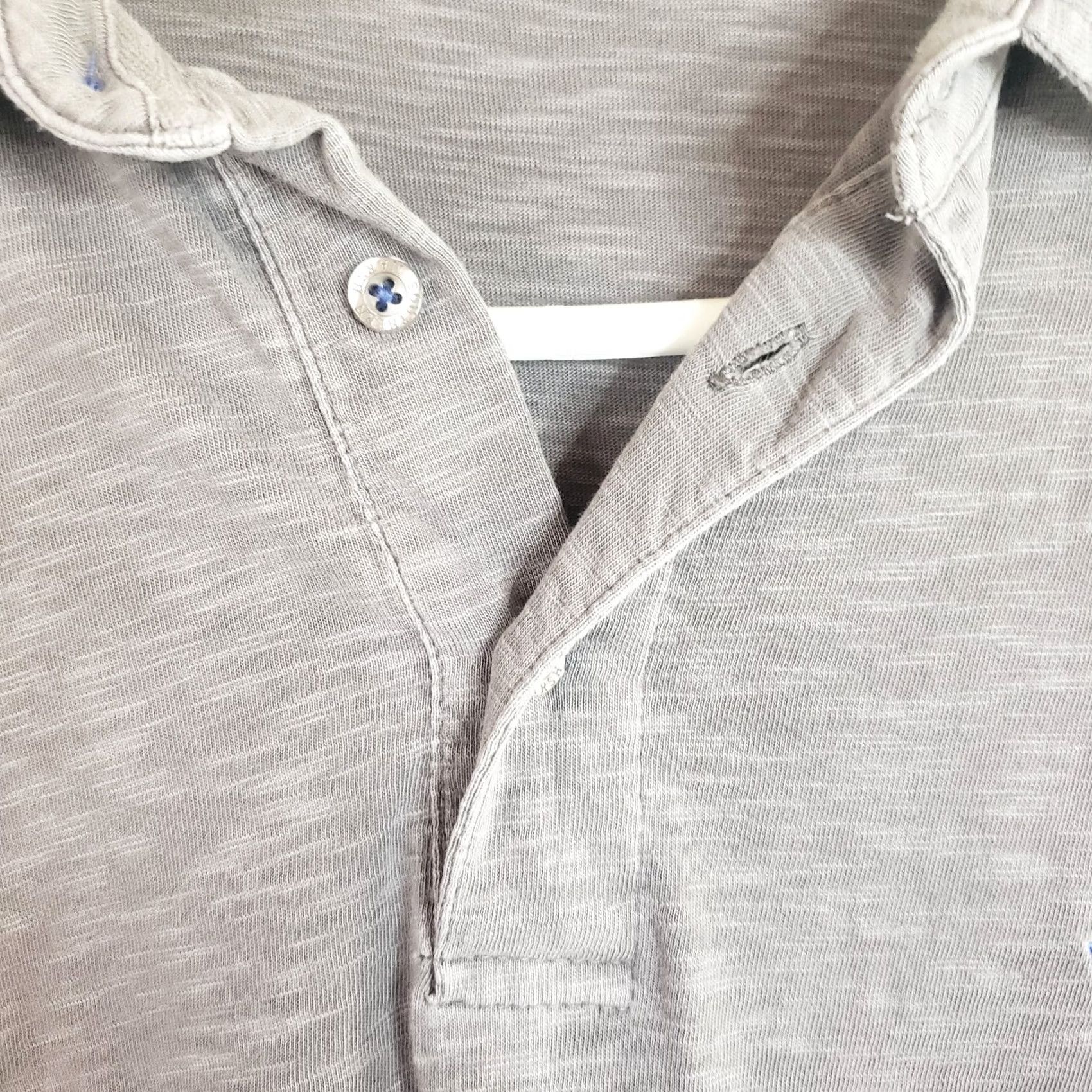 Vintage Southern Marsh Polo Shirt Men’s Large Heather Gray Short Sleeve Performance UV Moisture Wicking Breathable Size US L / EU 52-54 / 3 - 6 Thumbnail