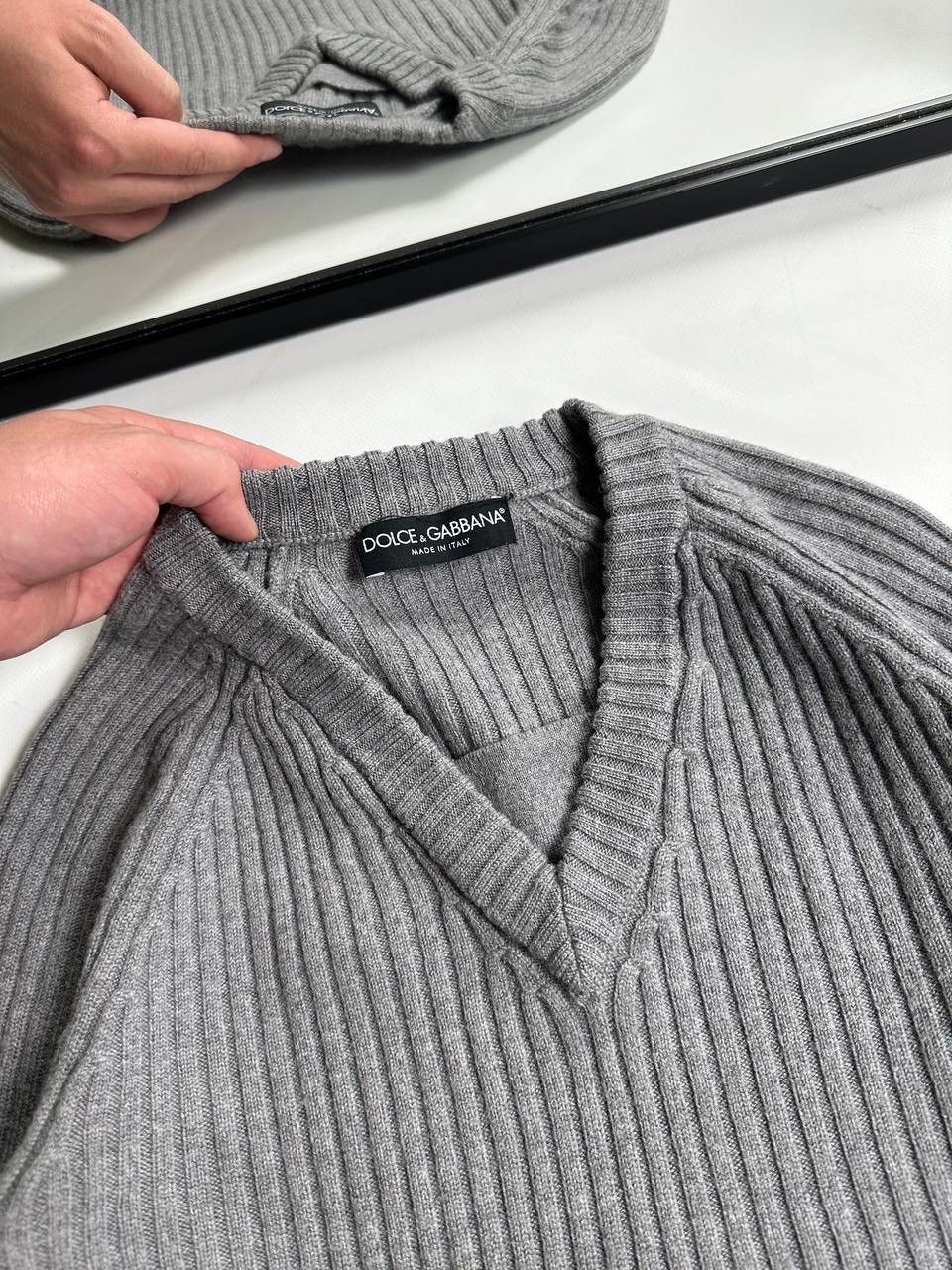 Dolce & Gabbana Dolce Gabbana Wool Womes Sweater Gray 🔥 Size M / US 6-8 / IT 42-44 - 4 Thumbnail