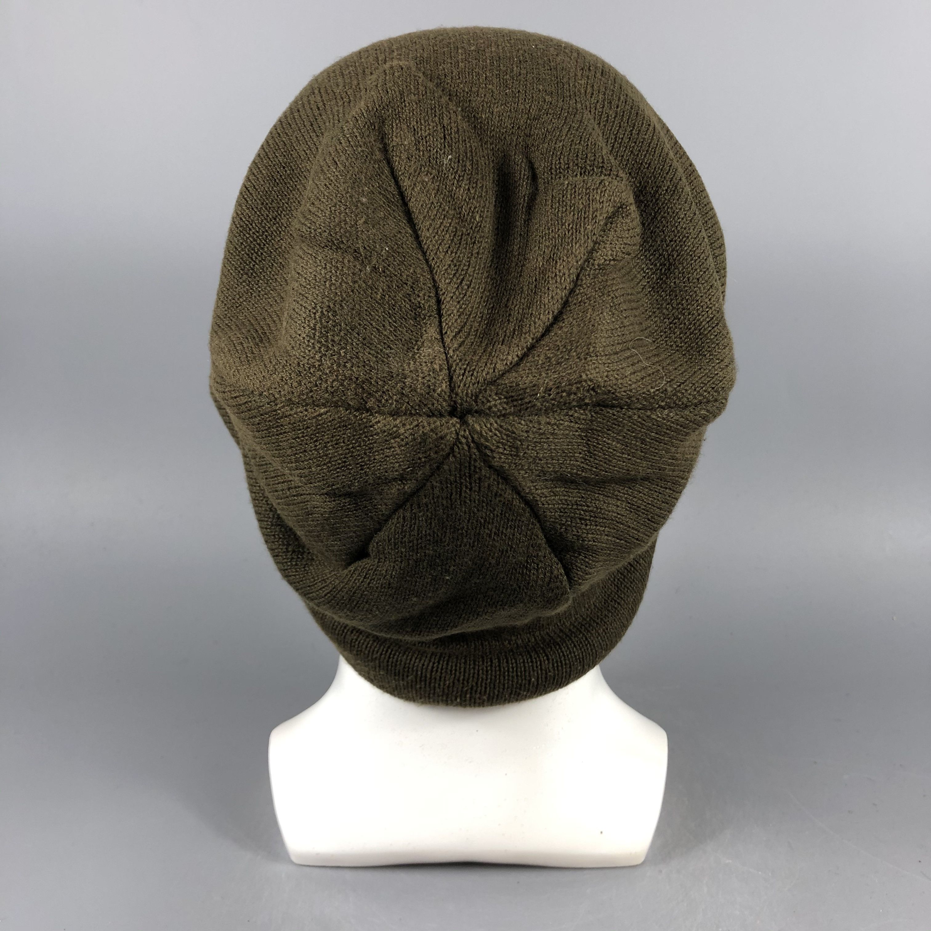 Vintage Living Mechanism Brown Beanie Snow Hat Snow Cap -D1271 Size ONE SIZE - 2 Thumbnail