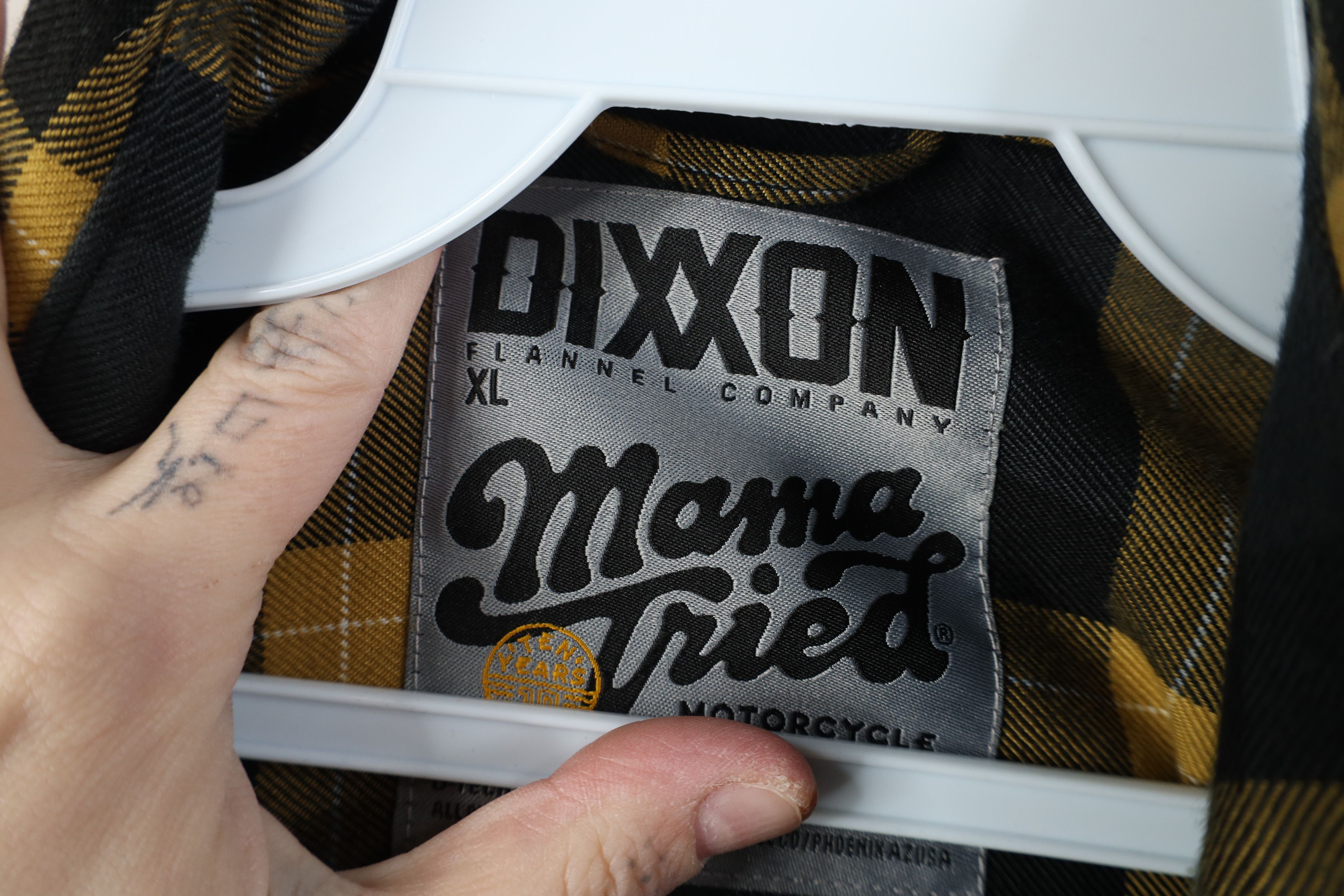 Vintage Dixxon Flannel Company Mama 10 Years Motorcycle Button Shirt Size US XL / EU 56 / 4 - 9 Thumbnail