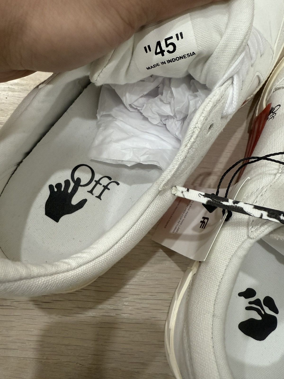 Off-White Off White ‘Vulcanized Sole’ Size US 12 / EU 45 - 5 Thumbnail