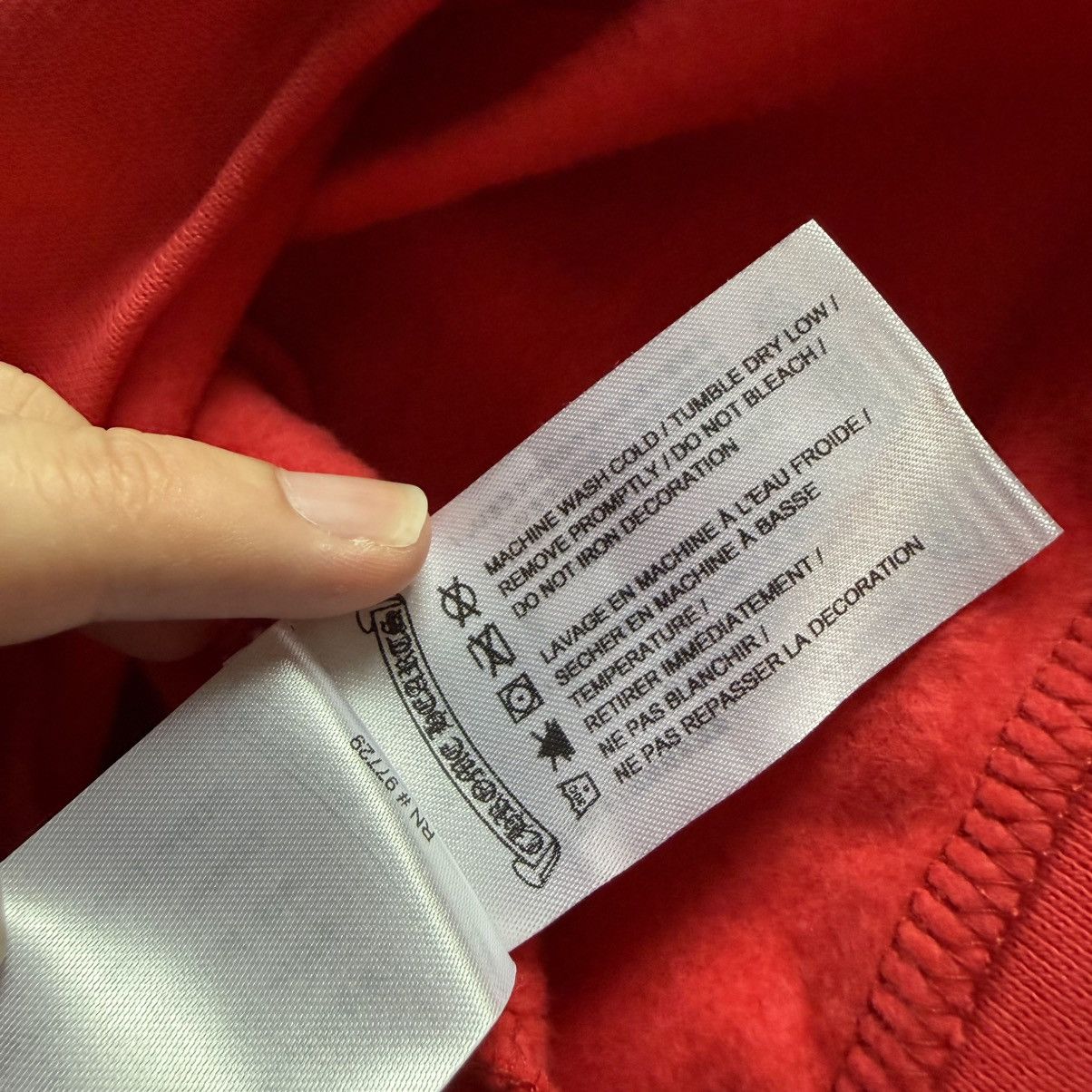 Chrome Hearts Chrome Hearts Red Scroll Logo Hoodie Size US XL / EU 56 / 4 - 5 Thumbnail