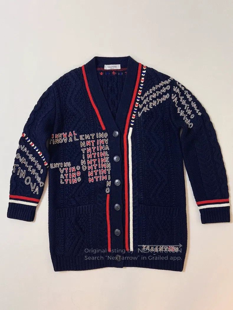 Valentino Valentino Blue knitted cardigan Size S / US 4 / IT 40 - 2 Thumbnail