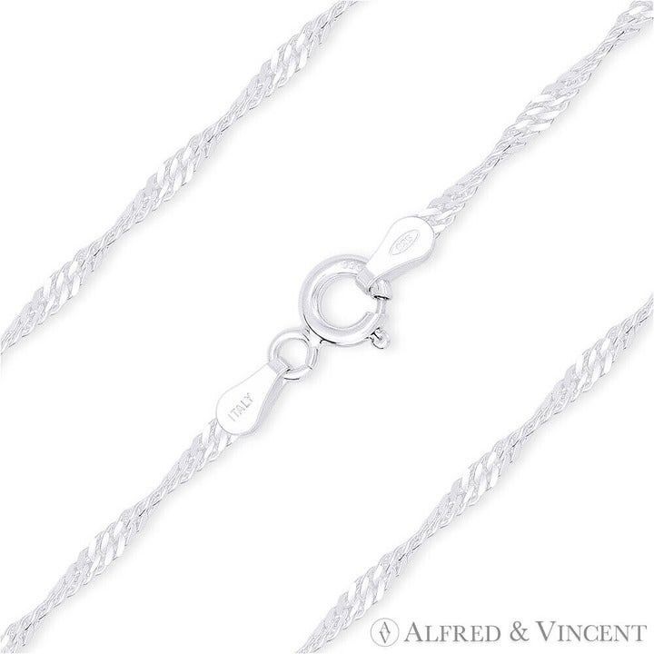 Other 2.2mm Singapore Link Italian Chain Anklet Size 9 Size ONE SIZE - 1 Thumbnail