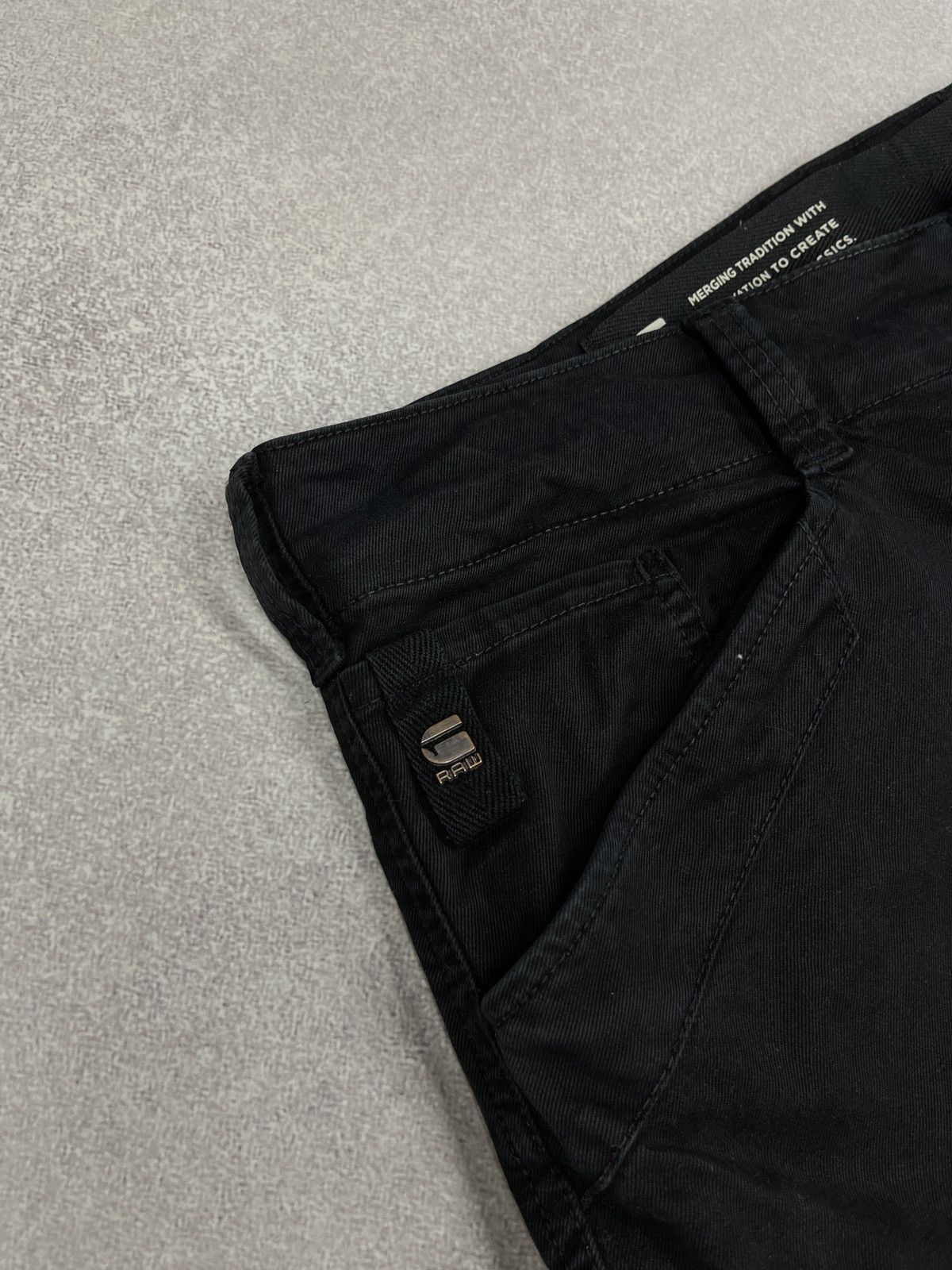 G-Star G Star Raw Roxic Cargo Pants Black Multipocket Y2K Size US 33 - 5 Thumbnail
