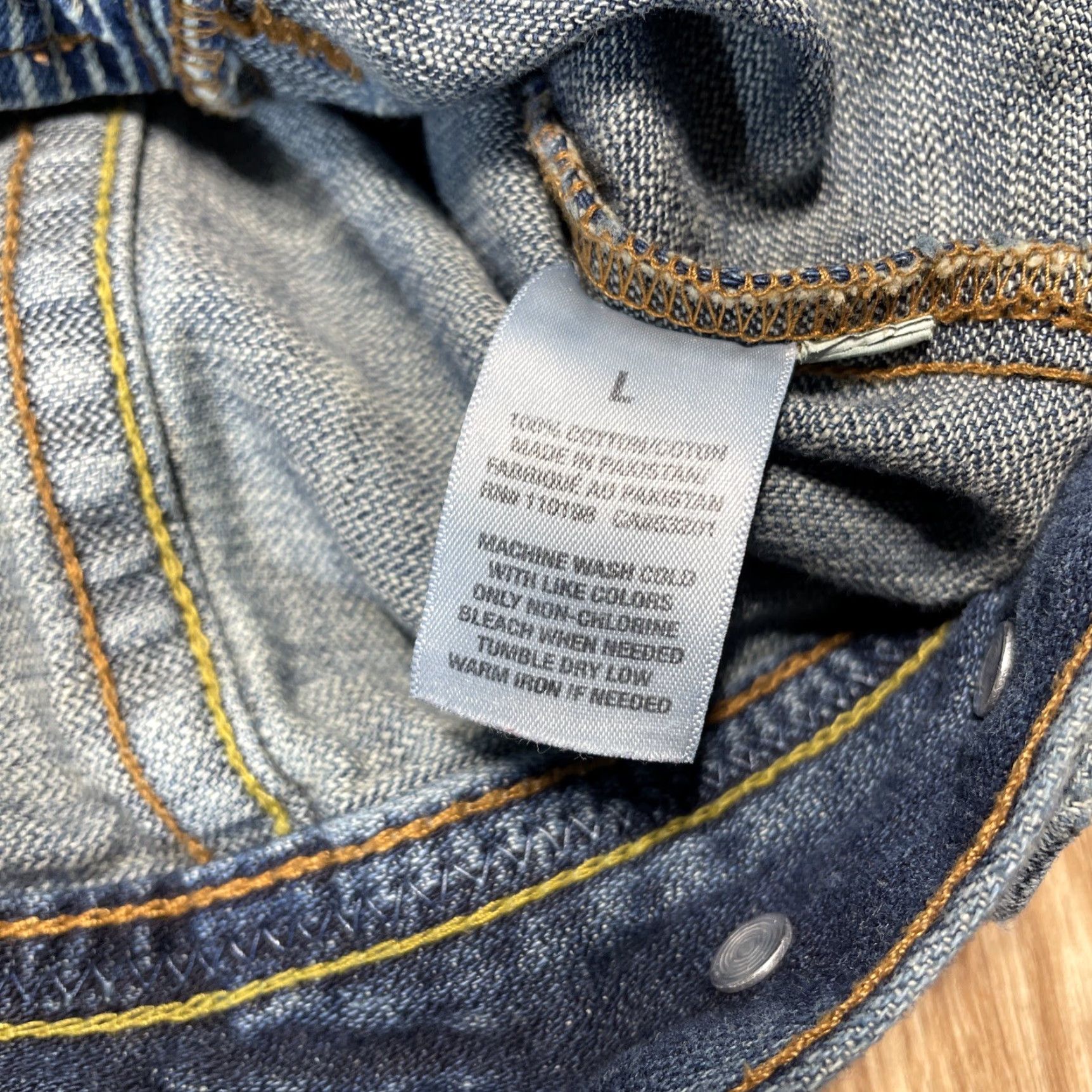 Vintage VINTAGE Aéropostale Denim Blue Jean Jacket Women Large Trucker Biker 90s Classic Size 36" / US 14 / IT 50 - 7 Thumbnail