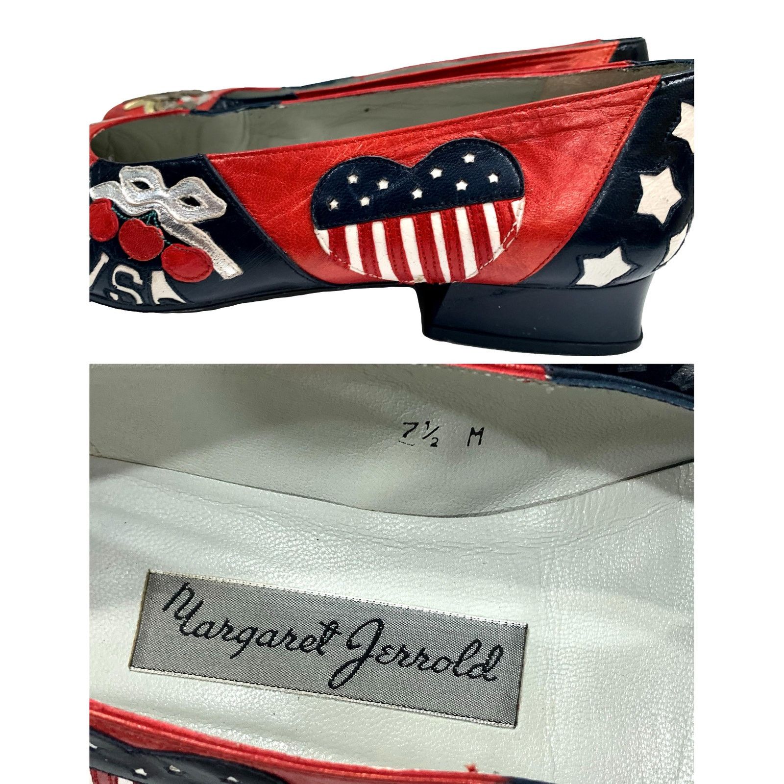 Genuine Leather × Vintage Vintage Margaret Jerrold USA Theme Shoes | 7.5 M Size US 7.5 / IT 37.5 - 4 Thumbnail