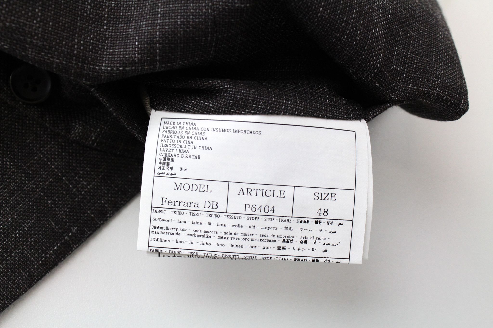 Suitsupply HAVANA UK38R Brown Wool Silk Linen Suit 66523 Size 38R - 9 Thumbnail