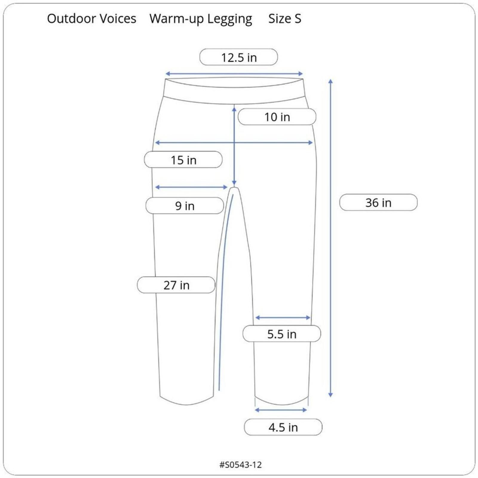 Outdoor Voices Outdoor Voices Warm-up Leggings Hunter Green Women Size S Size 28" / US 6 / IT 42 - 3 Thumbnail