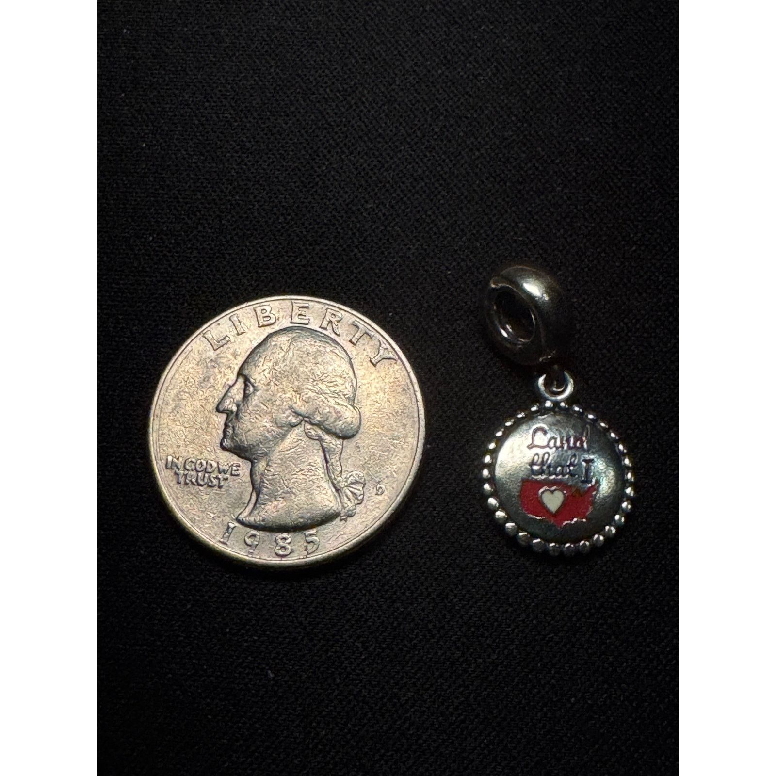 pandora 925 Sterling Silver Pandora "Land That I Love" Charm Size ONE SIZE - 3 Thumbnail