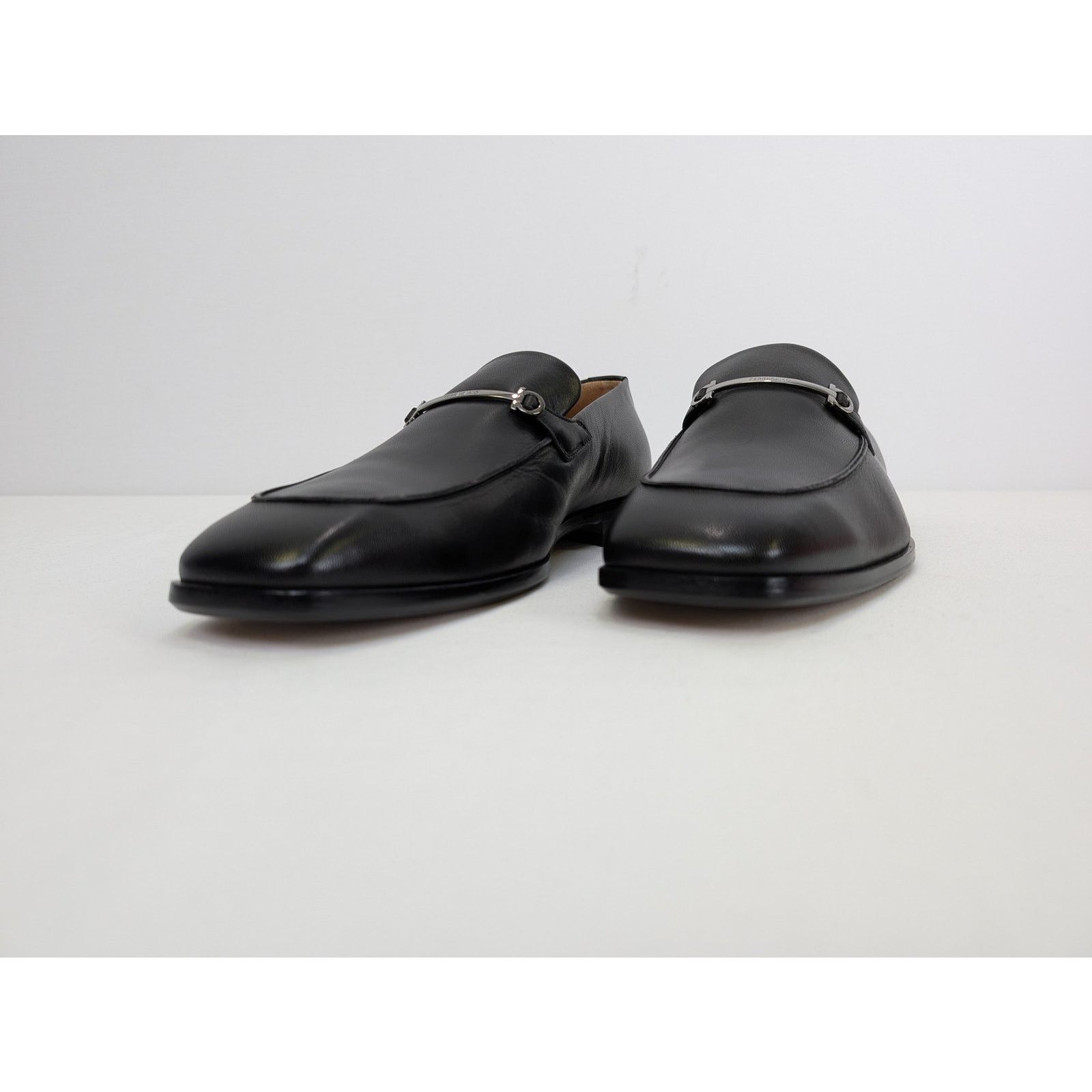 Salvatore Ferragamo o1rshd1 Fedro Leather Loafer shoe Boots in Black 10.5 Size US 10.5 / EU 43-44 - 8 Thumbnail