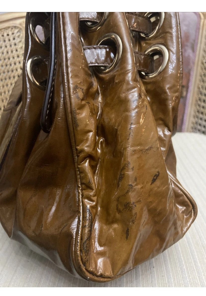 Jimmy Choo Jimmy Choo Ramona Patent Leather Bag Hobo Bag Size ONE SIZE - 12 Thumbnail
