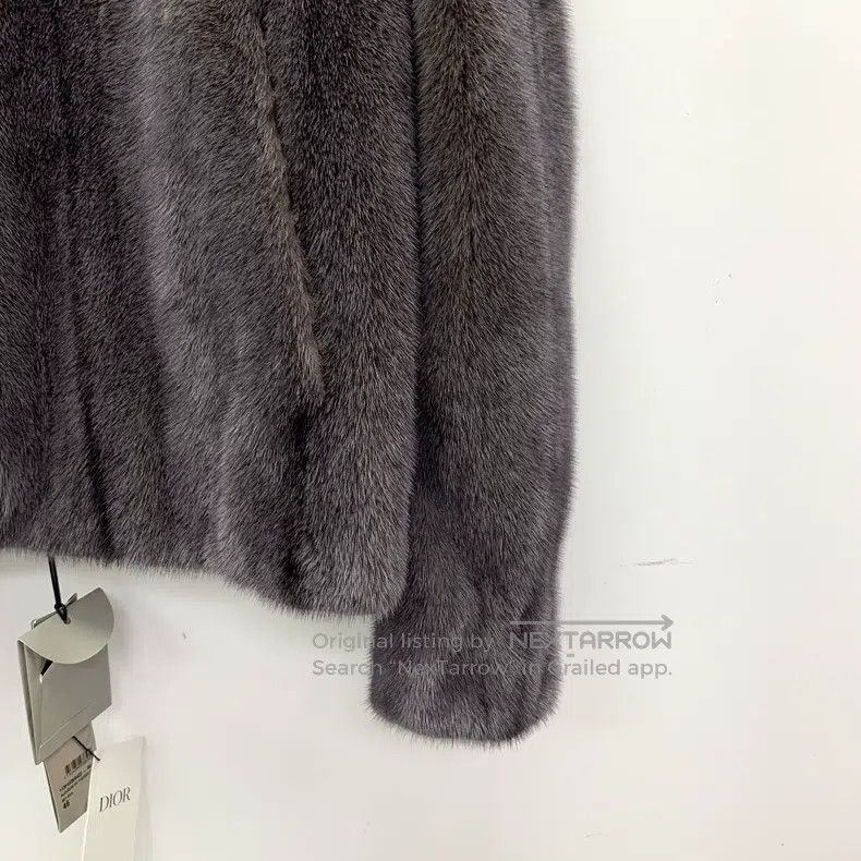 Dior Dior Grey-purple mink fur lapel long-sleeved fur jacket Size US S / EU 44-46 / 1 - 4 Thumbnail