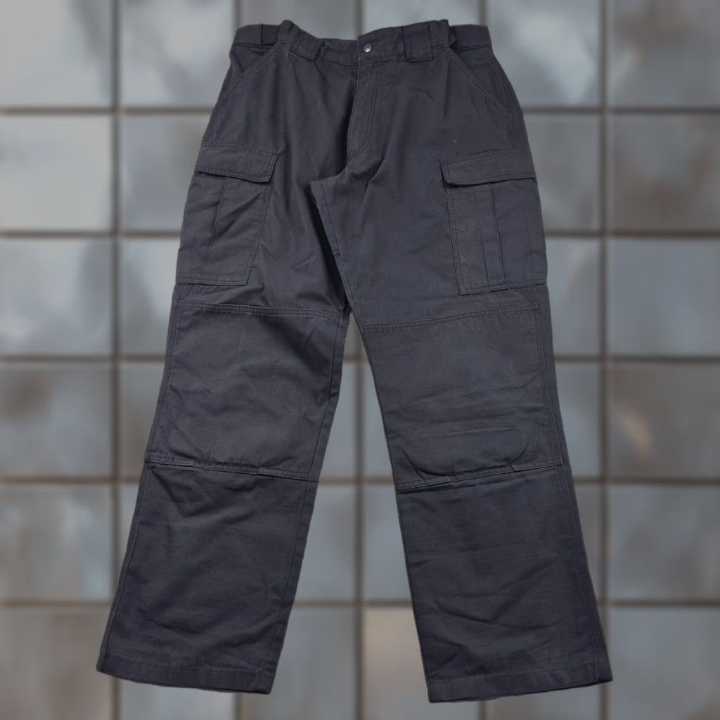 Vintage 5.11 Tactical Ripstop Pants Mens L Black Cargo Workwear Knee Pads Size US 33 - 1 Thumbnail