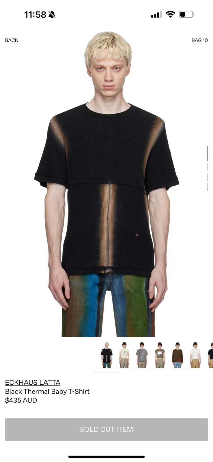 Eckhaus Latta Eckhaus Latta thermal baby T Size US XXL / EU 58 / 5 - 5 Thumbnail