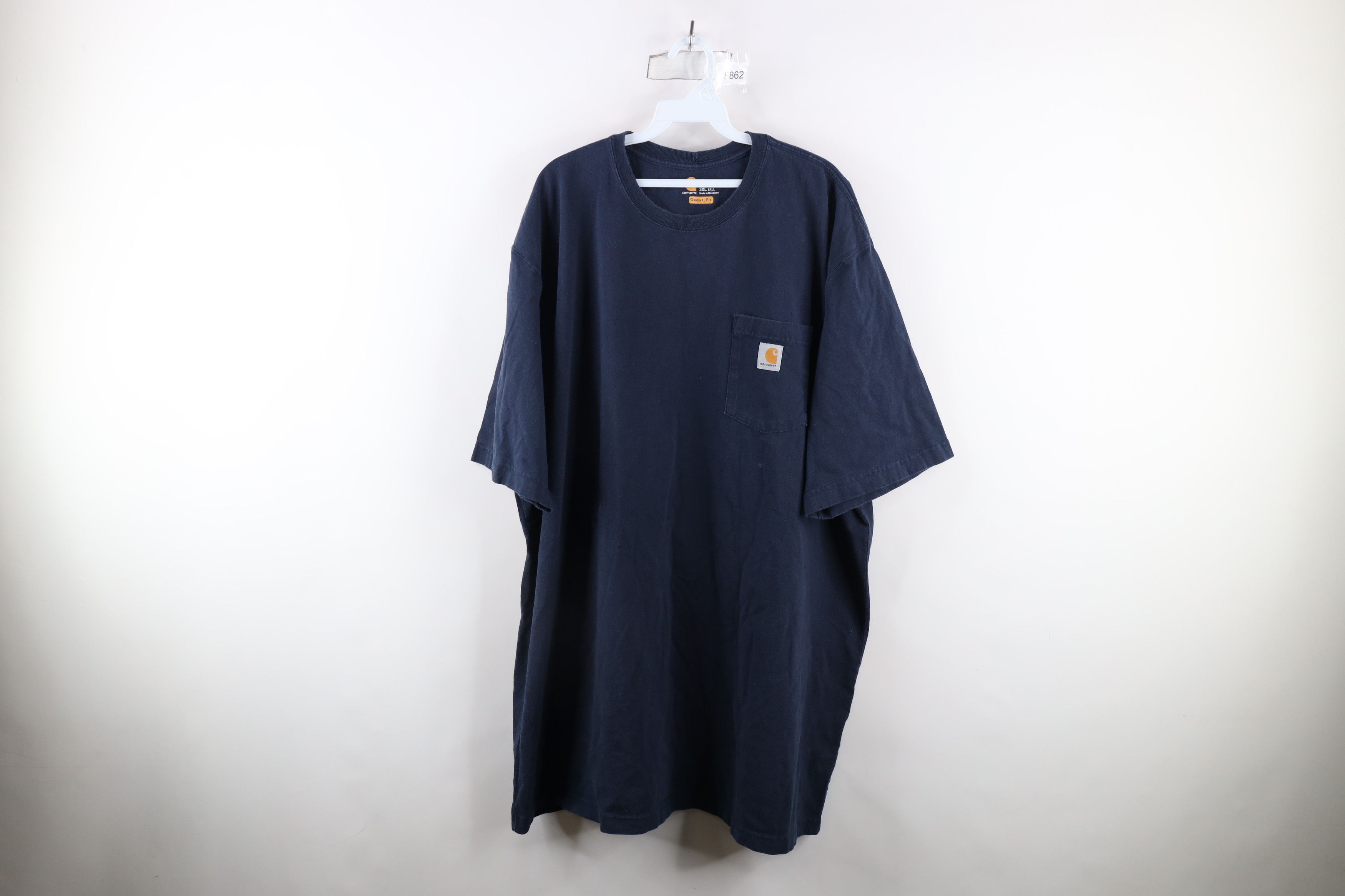 Carhartt × Vintage Vintage Carhartt Out Heavyweight Pocket T-Shirt Navy Blue Size US XXL / EU 58 / 5 - 1 Thumbnail