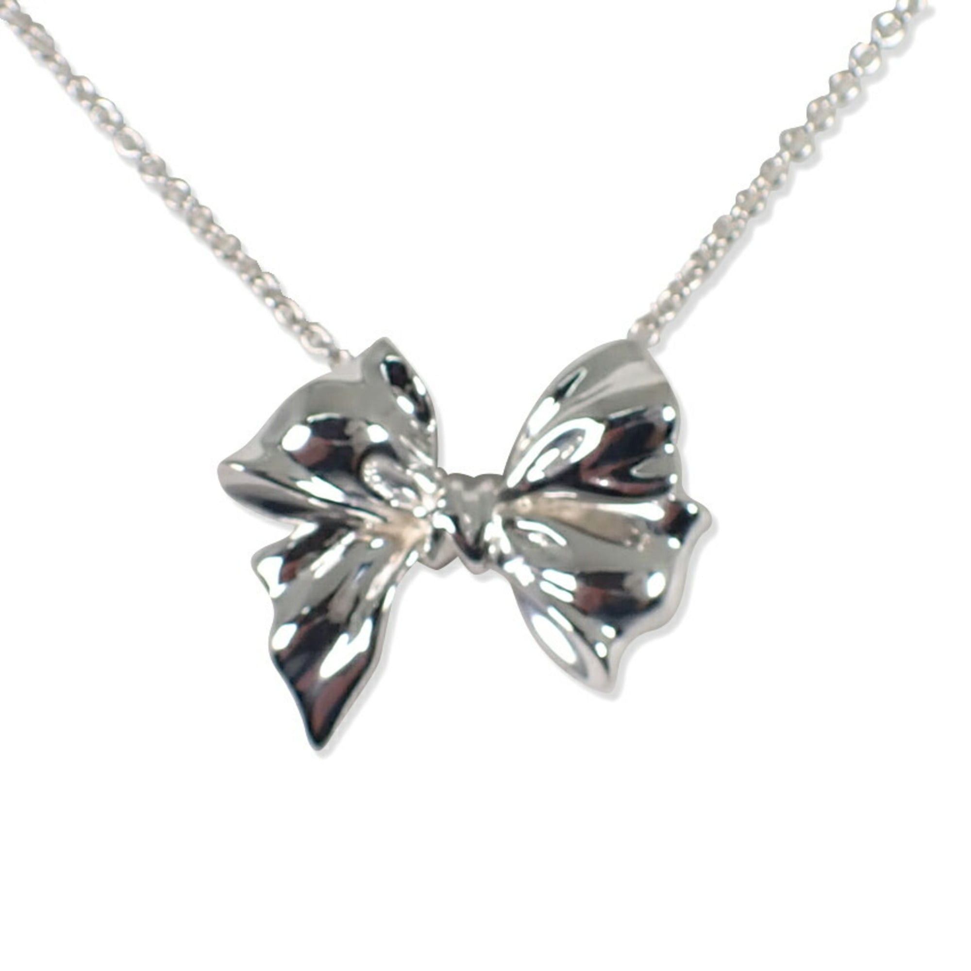 Tiffany & Co. TIFFANY & Co. 925 Ribbon Motif Necklace Pendant Size ONE SIZE - 1 Thumbnail