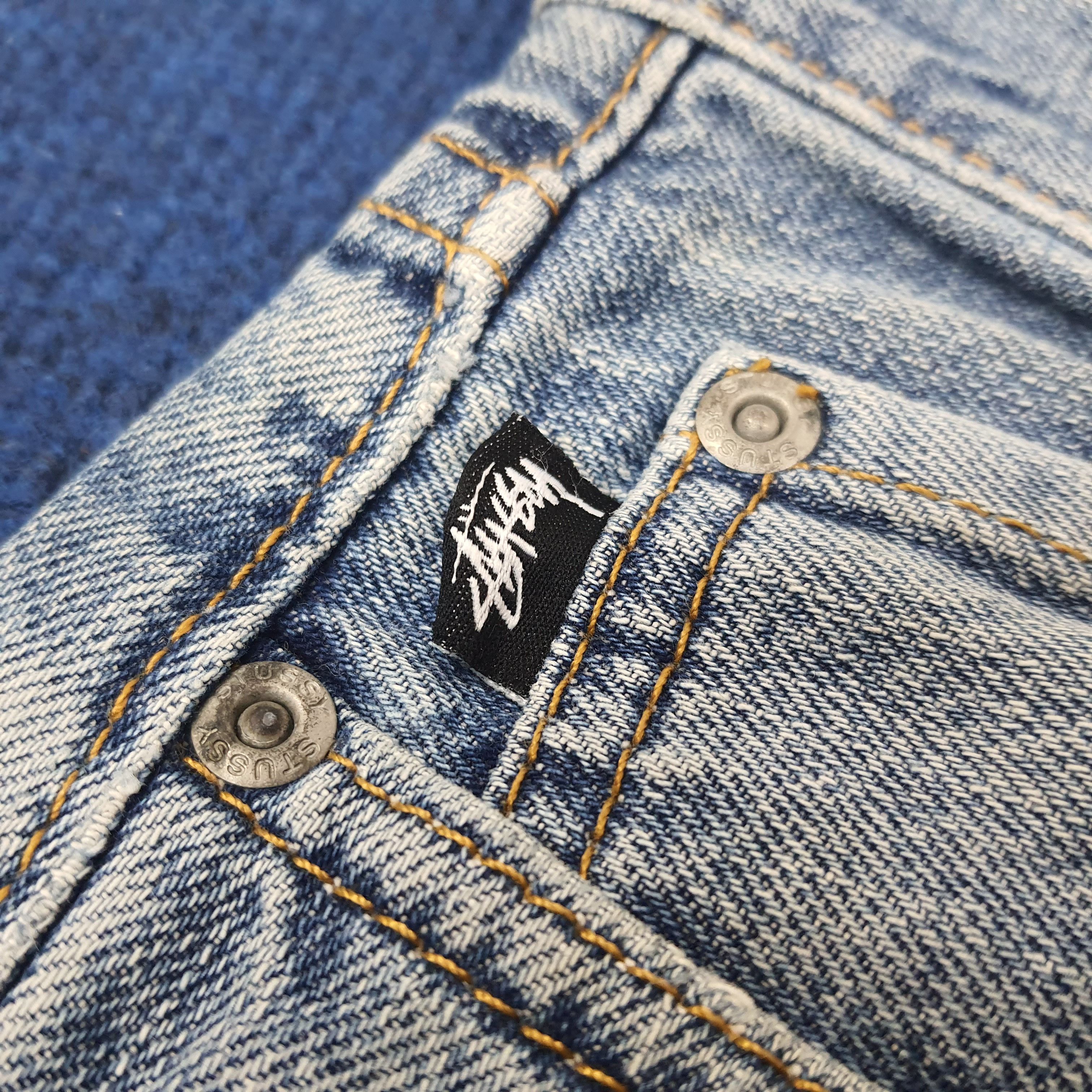 Stussy Vintage Stussy Rough n Rugged Denim Custom Logo Jeans C228N9 Size US 31 - 6 Thumbnail