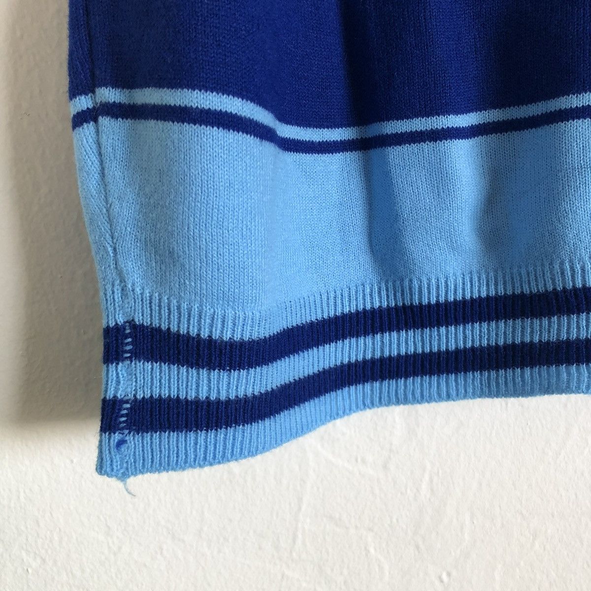 JCPenney × Towncraft × Vintage vintage Towncraft striped sweater shirt knit tee blue mock Size US M / EU 48-50 / 2 - 5 Thumbnail