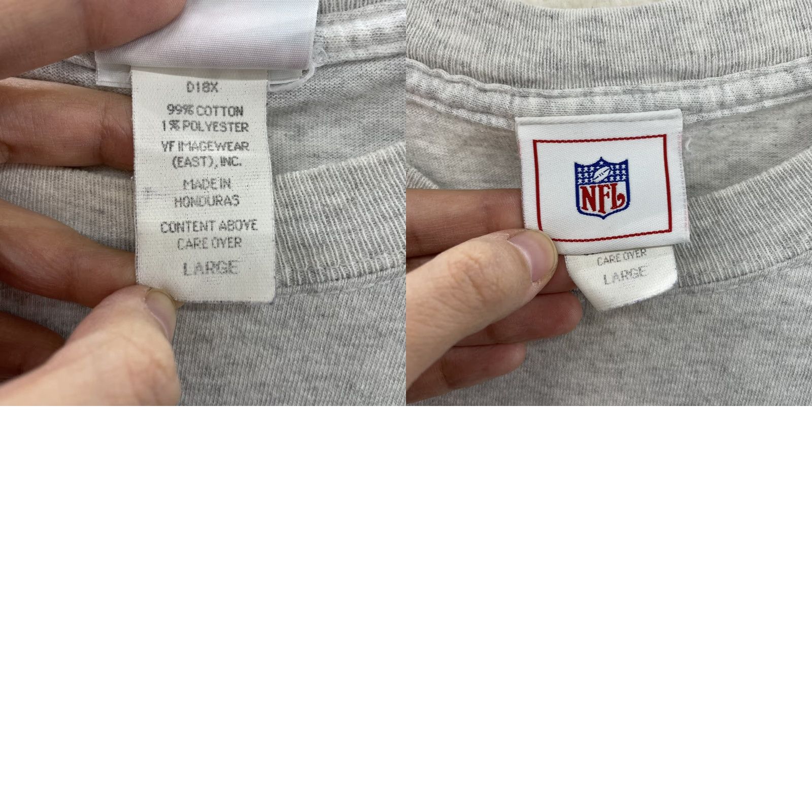 NFL VINTAGE Super Bowl XXXVIII 38 T-Shirt NFL 2004 Houston Texas Graphic Logo Large Unisex Gray Short Sleeve Shirt Mens Womens Boys Girls Size US L / EU 52-54 / 3 - 8 Thumbnail
