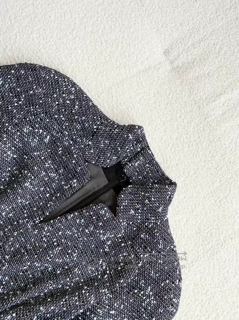 Chanel Chanel Knitted tweed gray dress Size XXS / US 00 / IT 34 - 4 Thumbnail