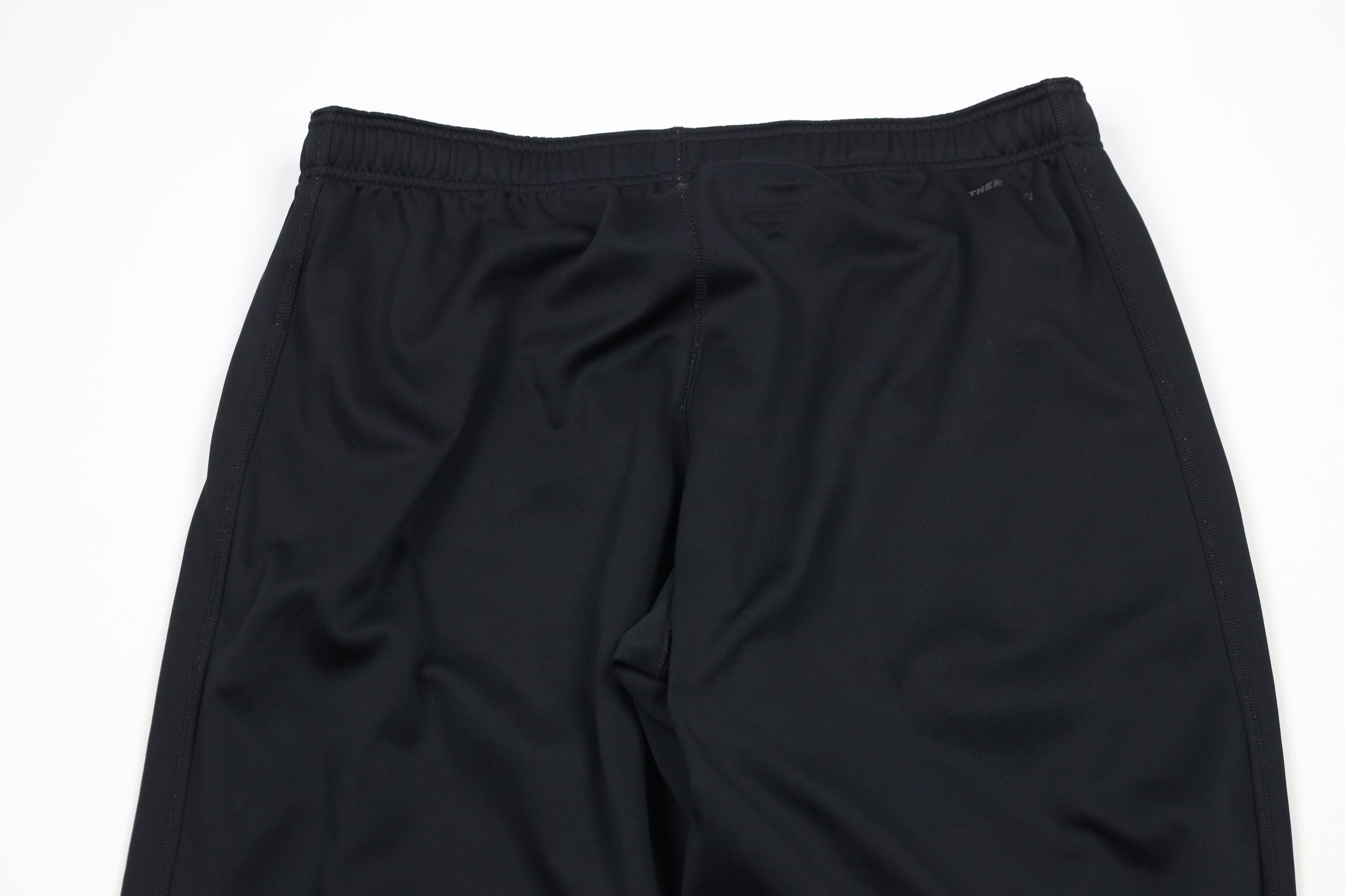 Nike × Vintage Vintage Nike Mini Swoosh Wide Leg Sweatpants Pants Black Size US 38 / EU 54 - 9 Thumbnail