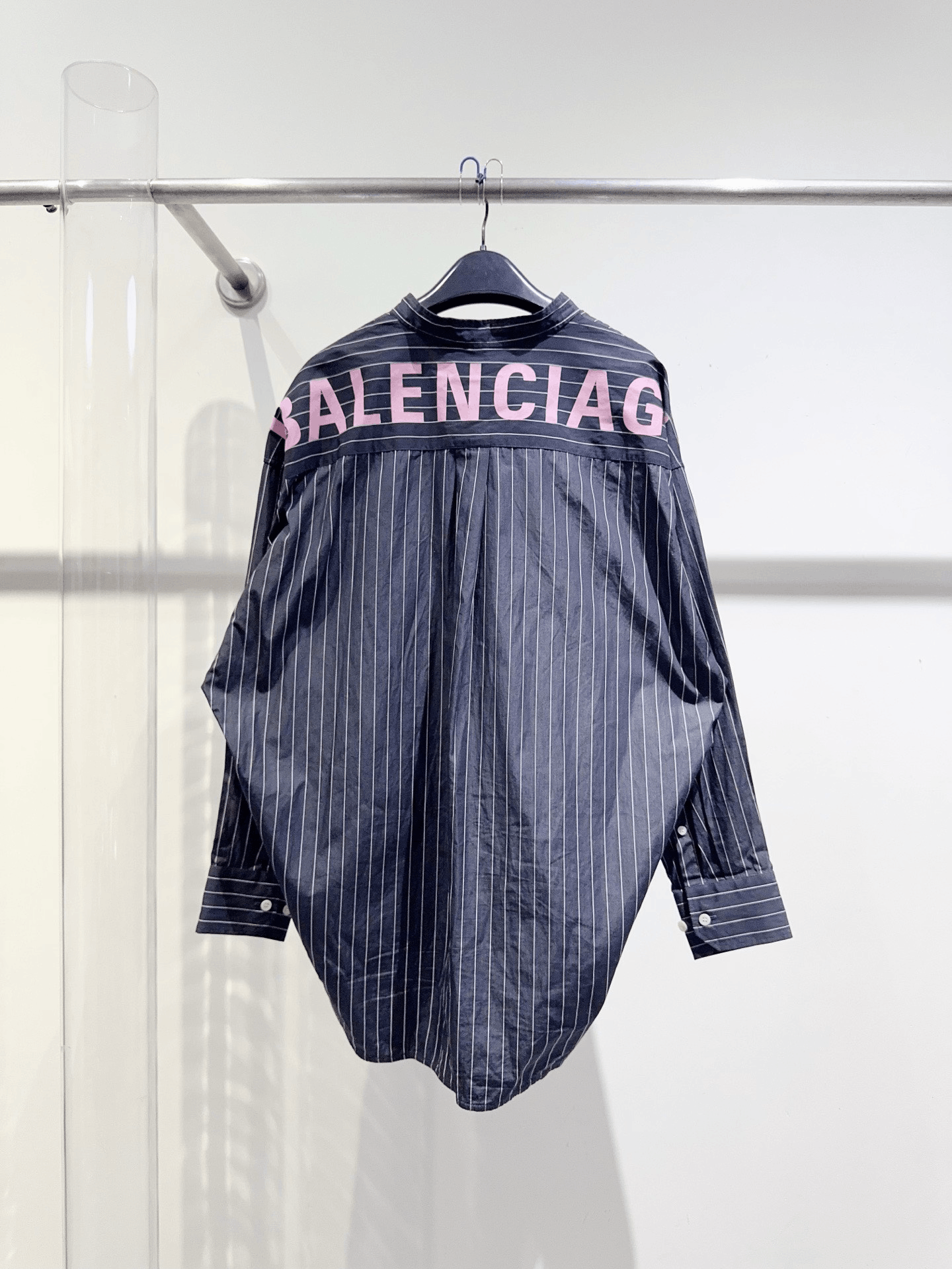 Balenciaga balenciaga striped shirt with logo detail Size US M / EU 48-50 / 2 - 1 Thumbnail