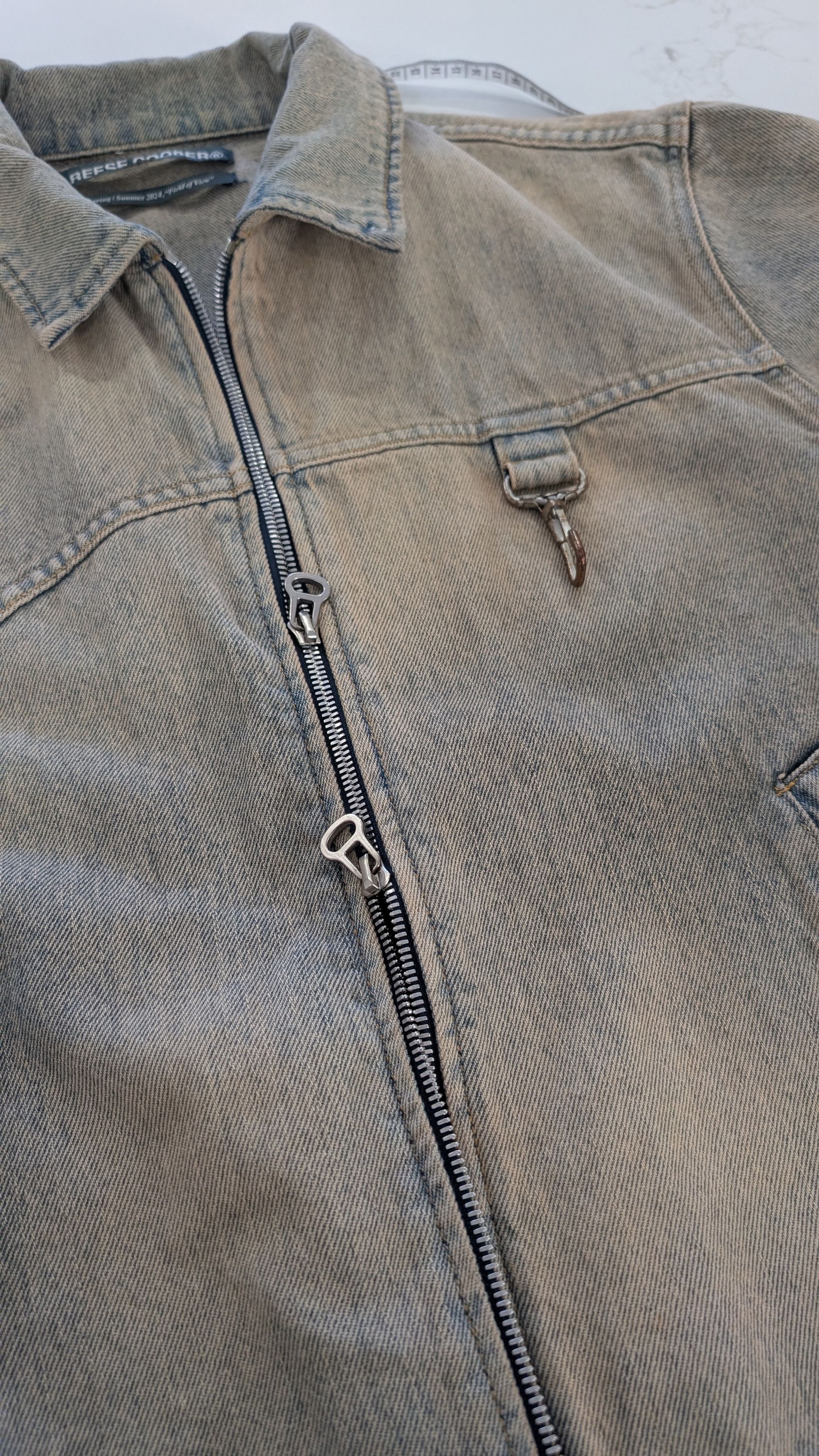 Reese Cooper Reese Cooper Spring 2024 Curved Washed Denim Work Jacket Size US M / EU 48-50 / 2 - 8 Thumbnail