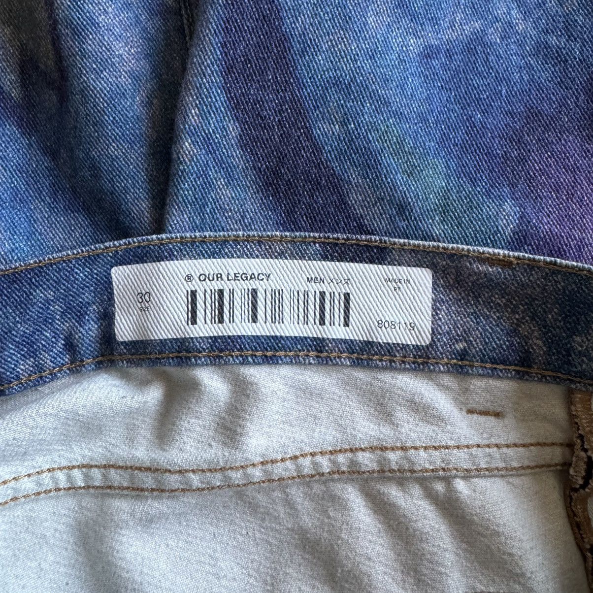 Our Legacy Third Cut Digital Chalk Flower Denim