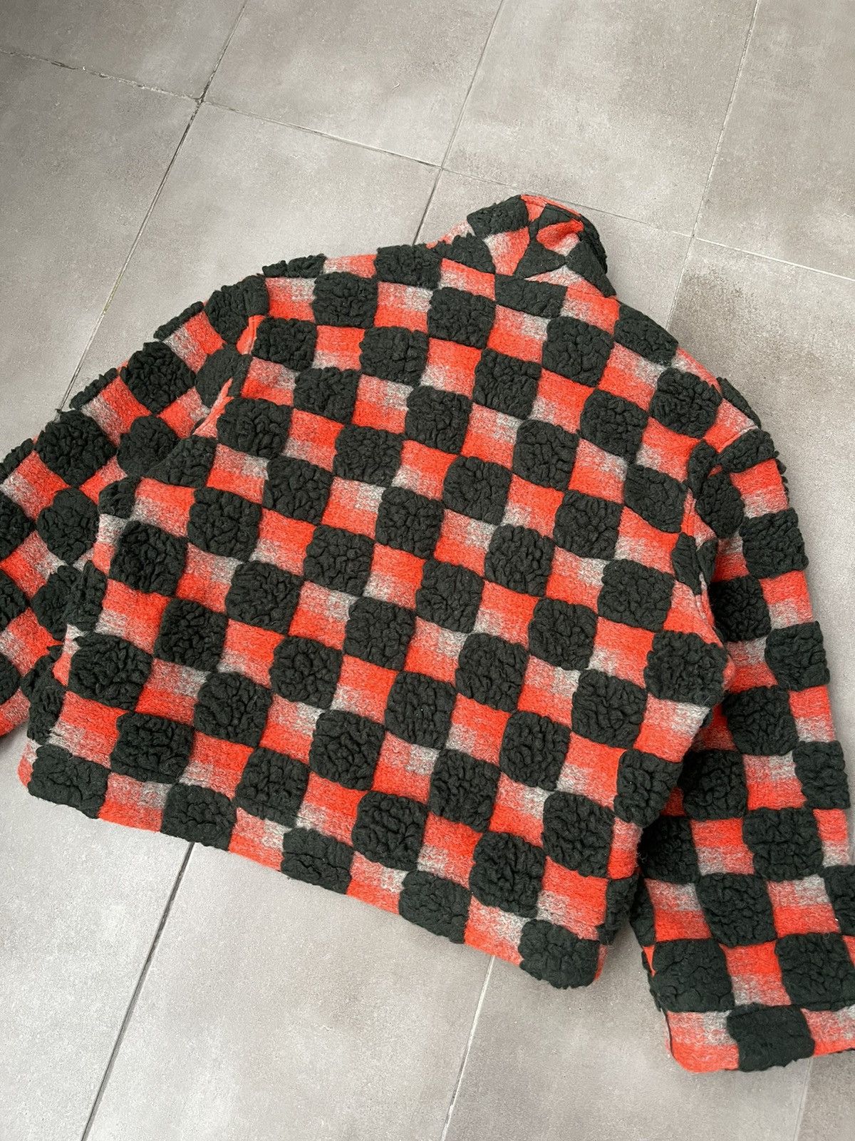 Henrik Vibskov !DS! AW23 Henrik Vibskov Big Bag Teddy Checks Jacket Size US L / EU 52-54 / 3 - 21 Thumbnail